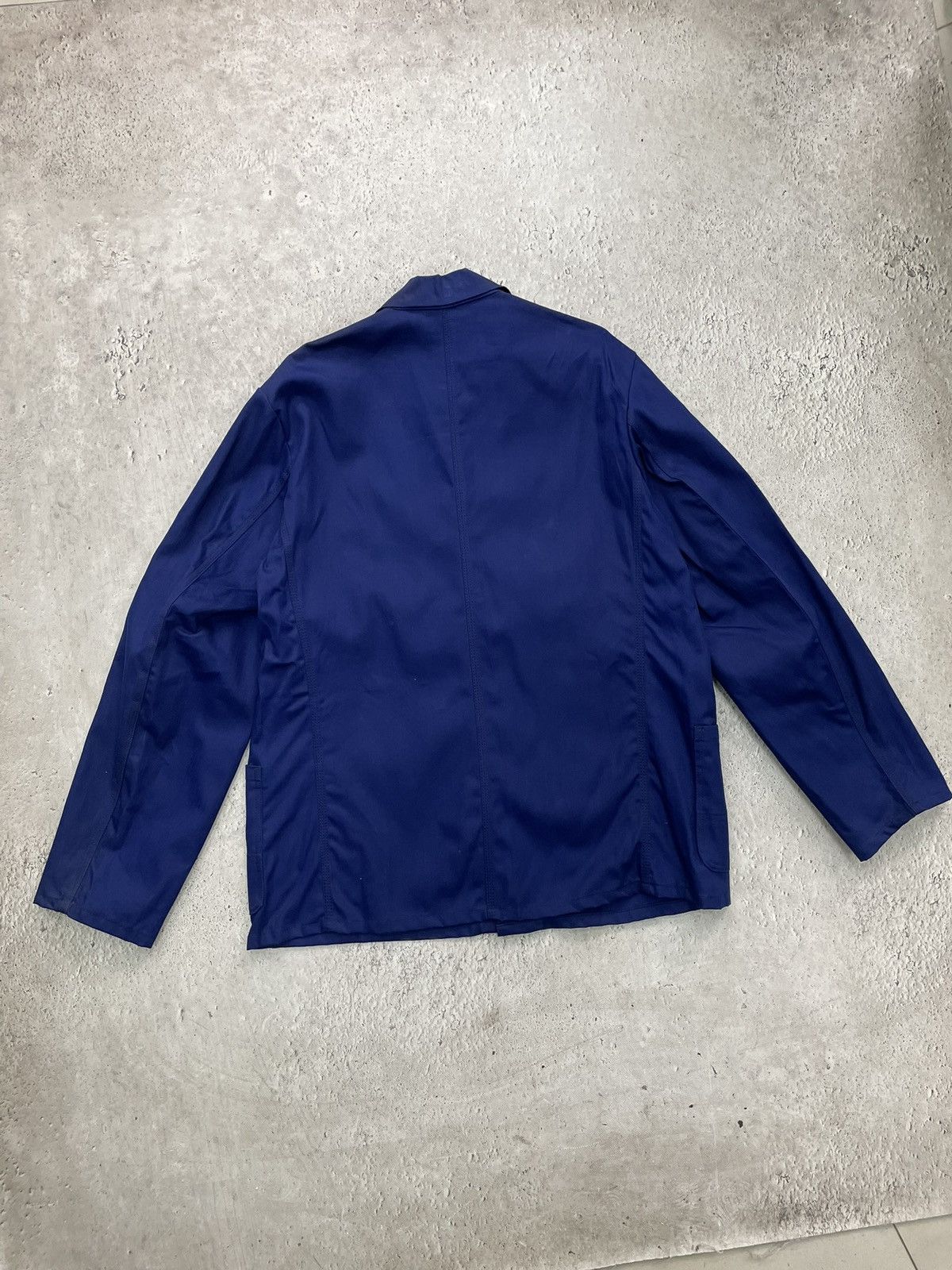 Le Laboureur Vintage 70s/80s French Cotton Twill Chore Jacket Indigo Size US XL / EU 56 / 4 - 11 Thumbnail