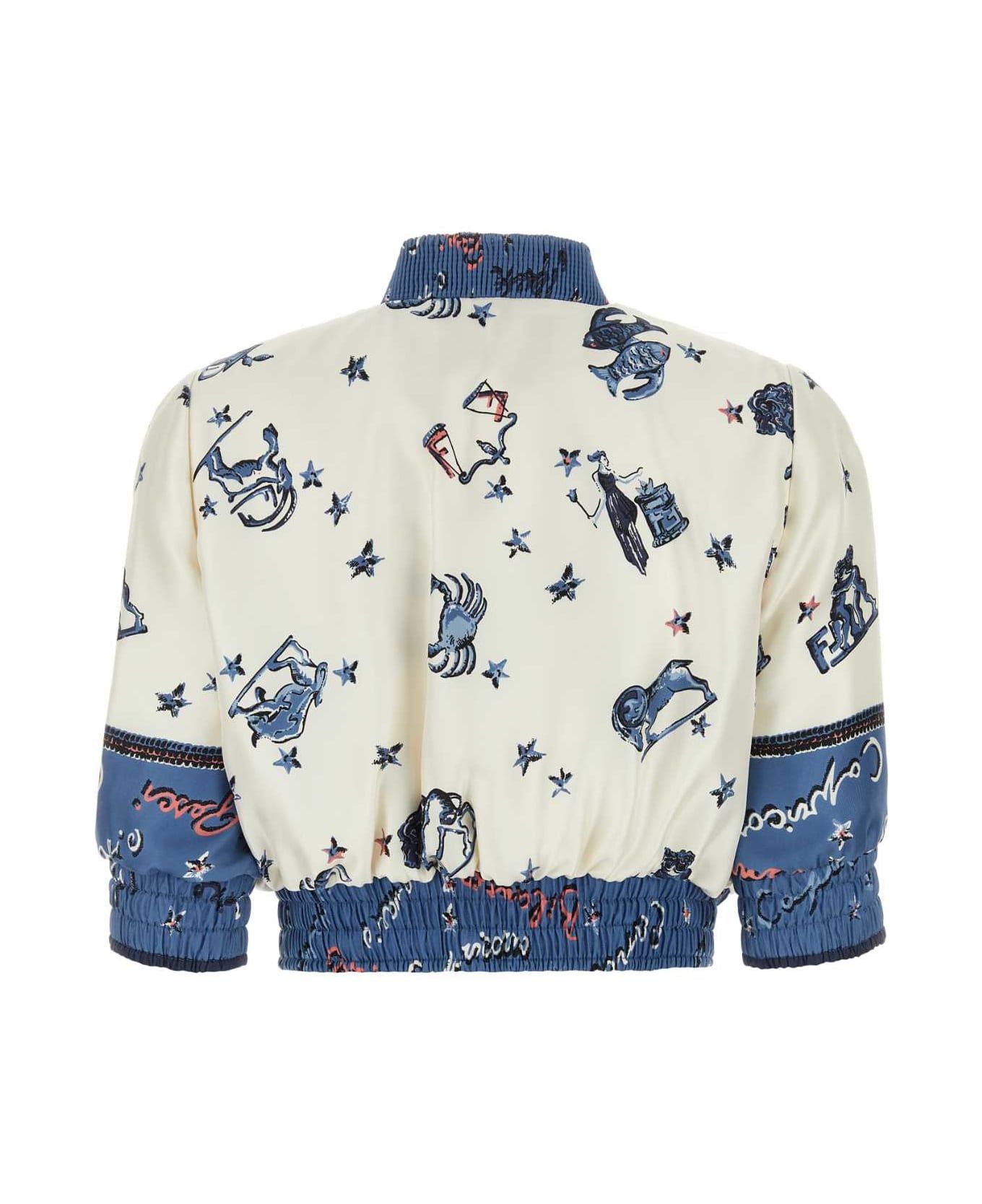 Fendi o1loc1c0824 Bomber Jacket in Multicolor Size M / US 6-8 / IT 42-44 - 2 Thumbnail