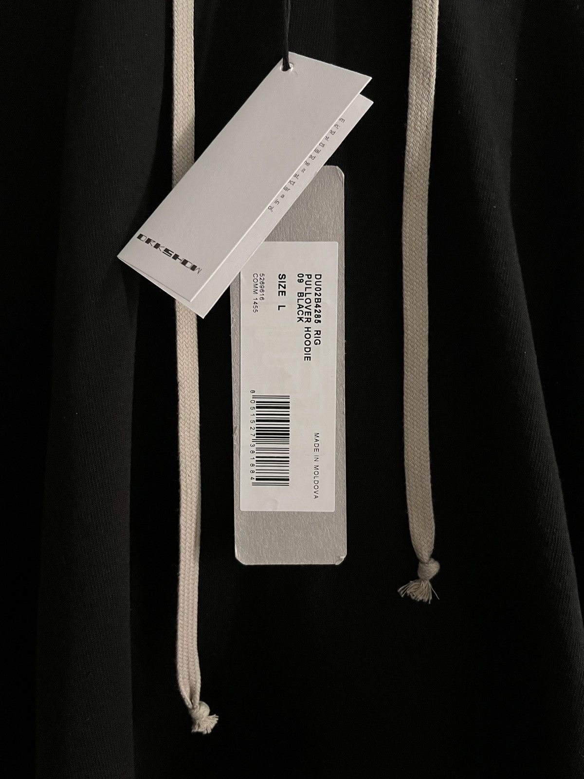 Rick Owens × Rick Owens Drkshdw Rick Owens FW22 STROBE Rig Hoodie Size US L / EU 52-54 / 3 - 4 Thumbnail