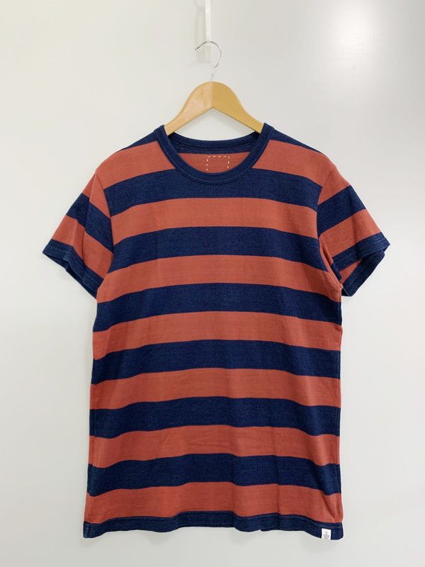 image of Visvim T-Shirts Cotton Border Short Sleeve Cotton Multicolor, Men's (Size Large)