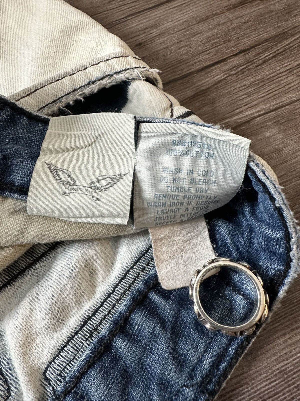 Robins Jeans 🔥Robin’s Jeans🔥 Bleached and Dyed Denim Jeans Size US 31 - 18 Thumbnail