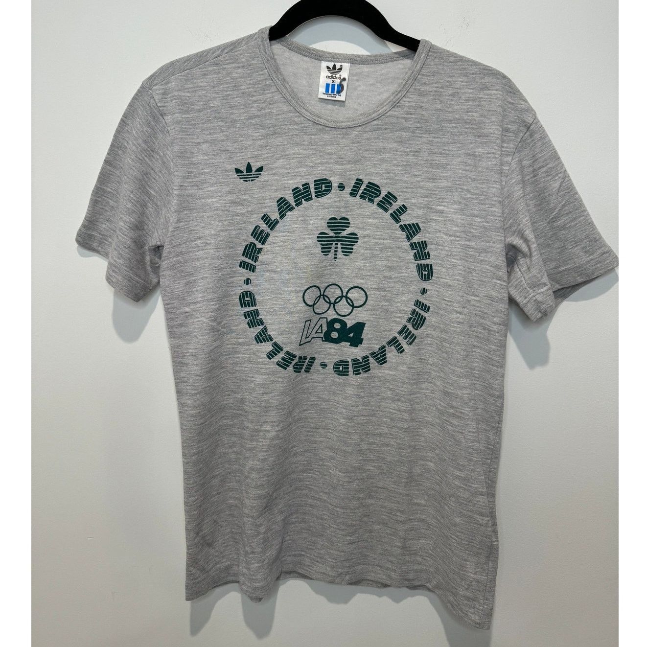 Adidas RARE Vintage Adidas Olympics LA 1984 Ireland T-Shirt Size US S / EU 44-46 / 1 - 1 Thumbnail