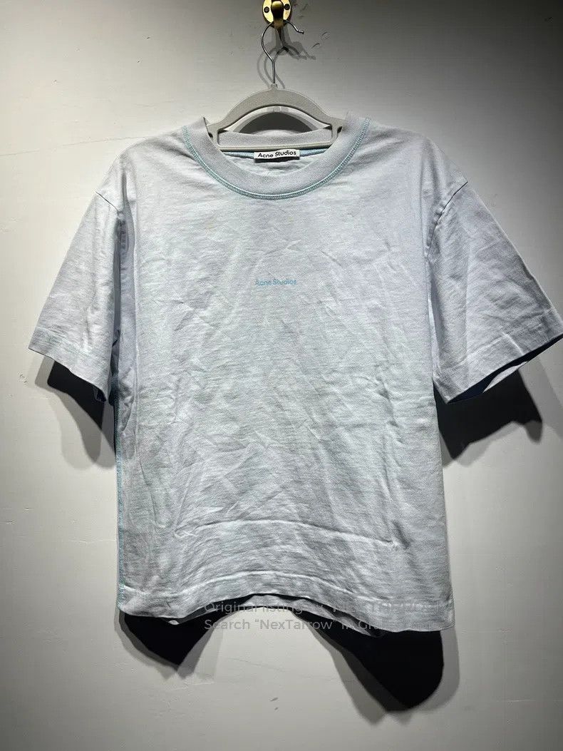 Acne Studios Acne Studios FW22 Solid Color Letter Printed Round Neck Sh Size XS / US 0-2 / IT 36-38 - 1 Thumbnail