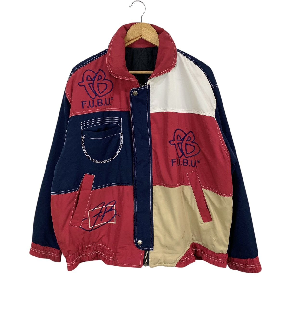 Fubu Fubu multicolor embroidery hip hop jacket Size US L / EU 52-54 / 3 - 1 Thumbnail