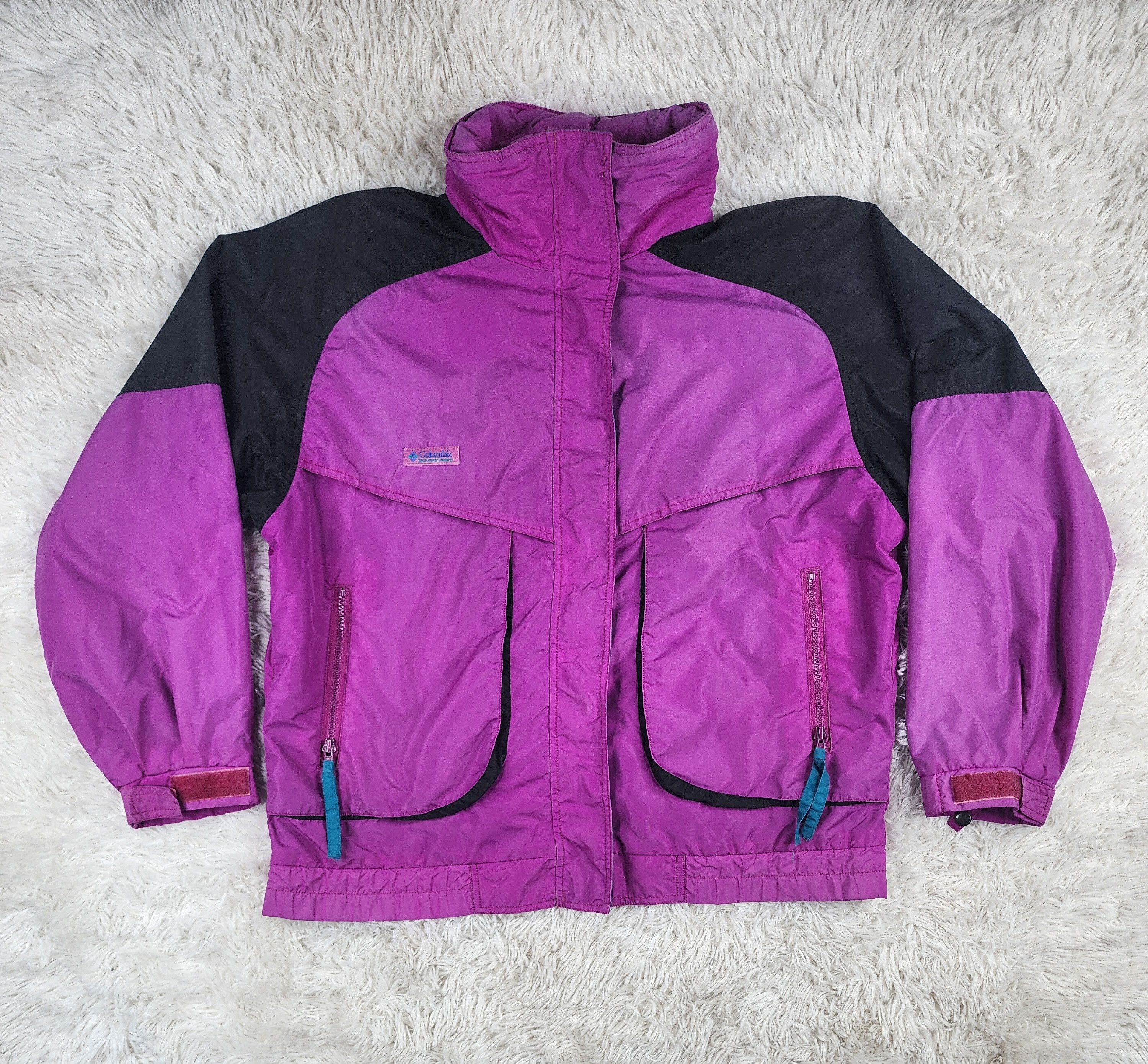 Columbia Vintage Columbia Powder Ked woman windbreaker jacket Size L / US 10 / IT 46 - 1 Thumbnail