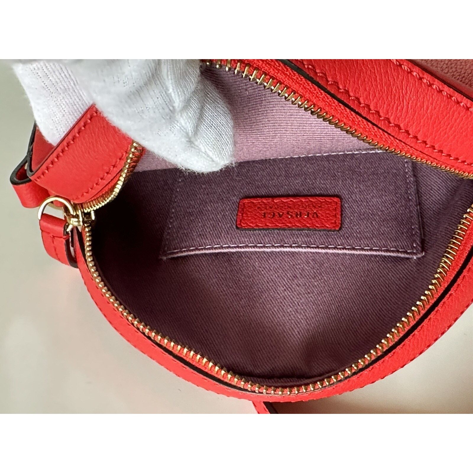 Versace Versace Medusa Head Leather Round Red Crossbody Bag DBFI050 Size ONE SIZE - 9 Thumbnail