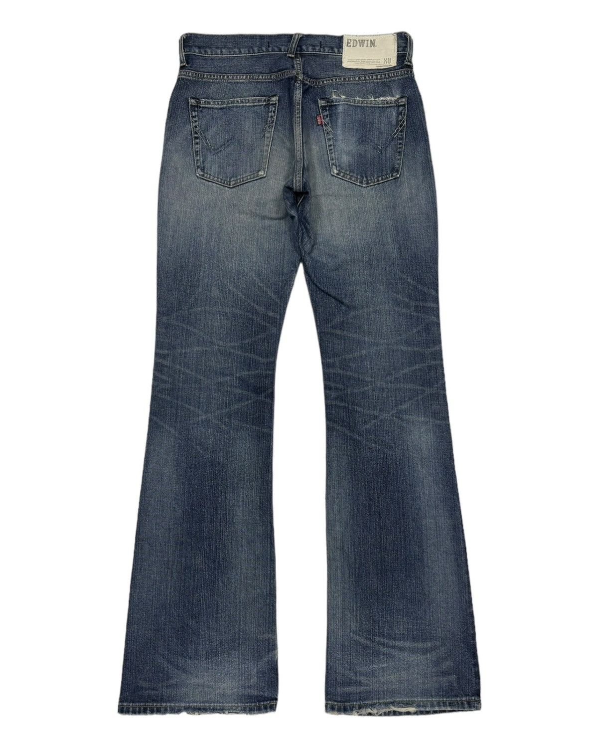 14th Addiction EDWIN EXCLUSIVE VINTAGE MODEL XU FLARE DENIM JEANS Size US 30 / EU 46 - 6 Thumbnail