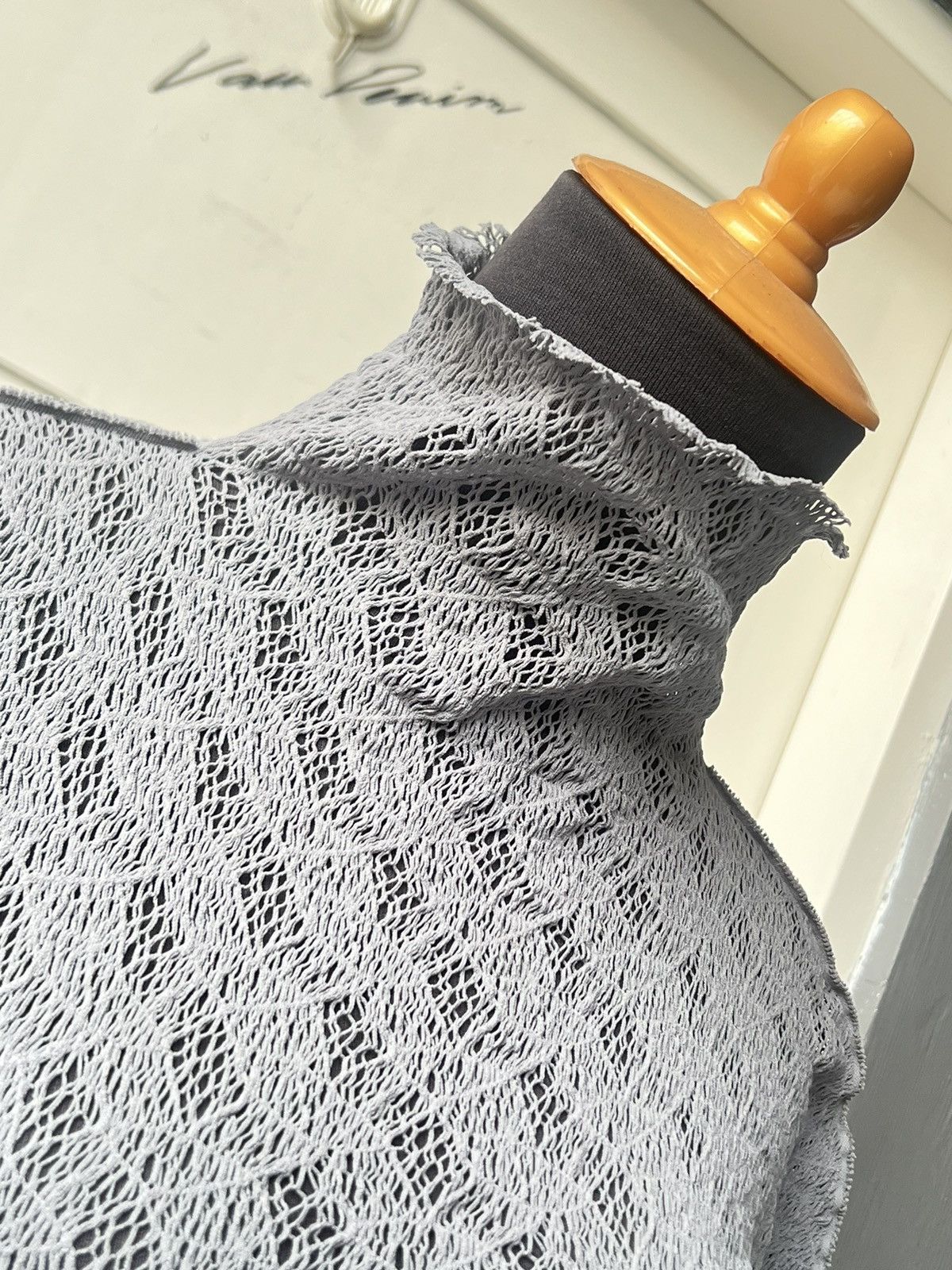 Issey Miyake Issey M.&K YOKO Grey Pleats Mesh T-shirt Size US XS / EU 42 / 0 - 18 Thumbnail