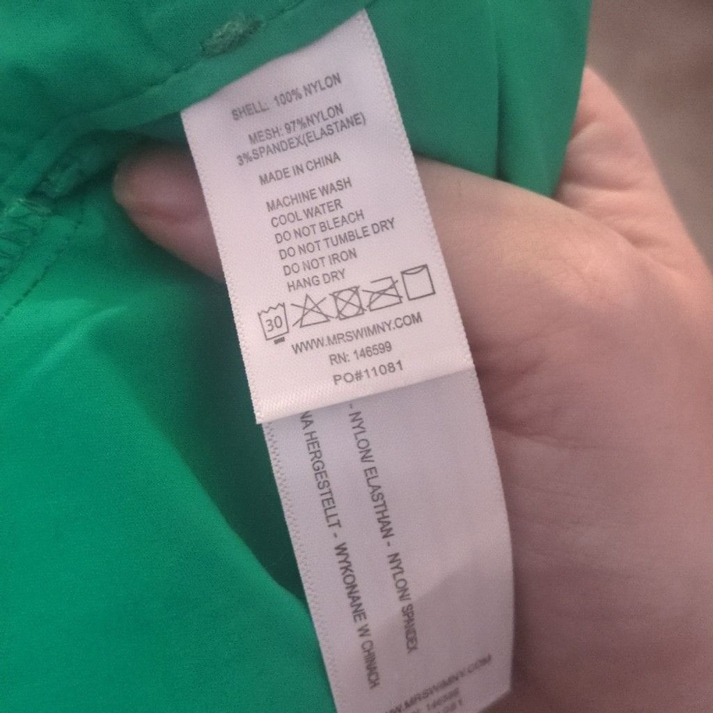 Other Mr. Swim solid with side tape green swim trunks size medium Size US 31 - 6 Thumbnail