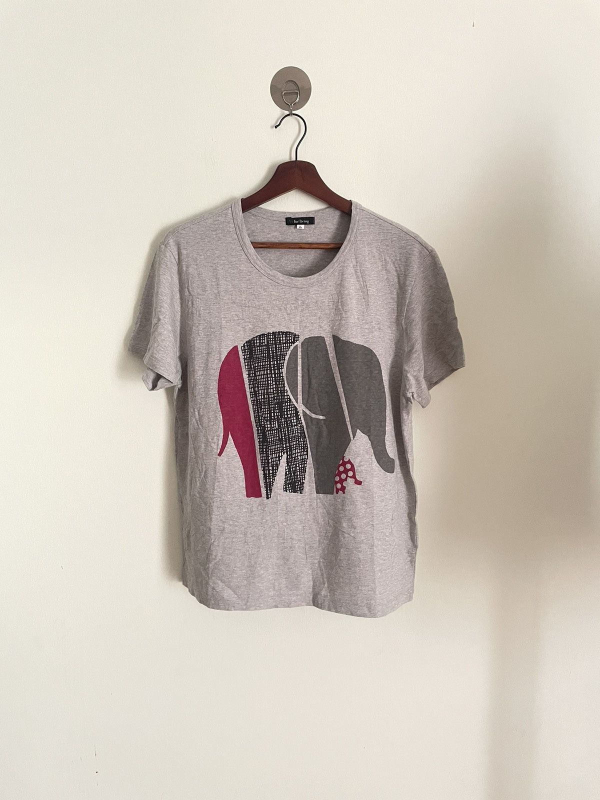 Yohji Yamamoto Ys for living elephant printed Tshirt Size US L / EU 52-54 / 3 - 1 Thumbnail