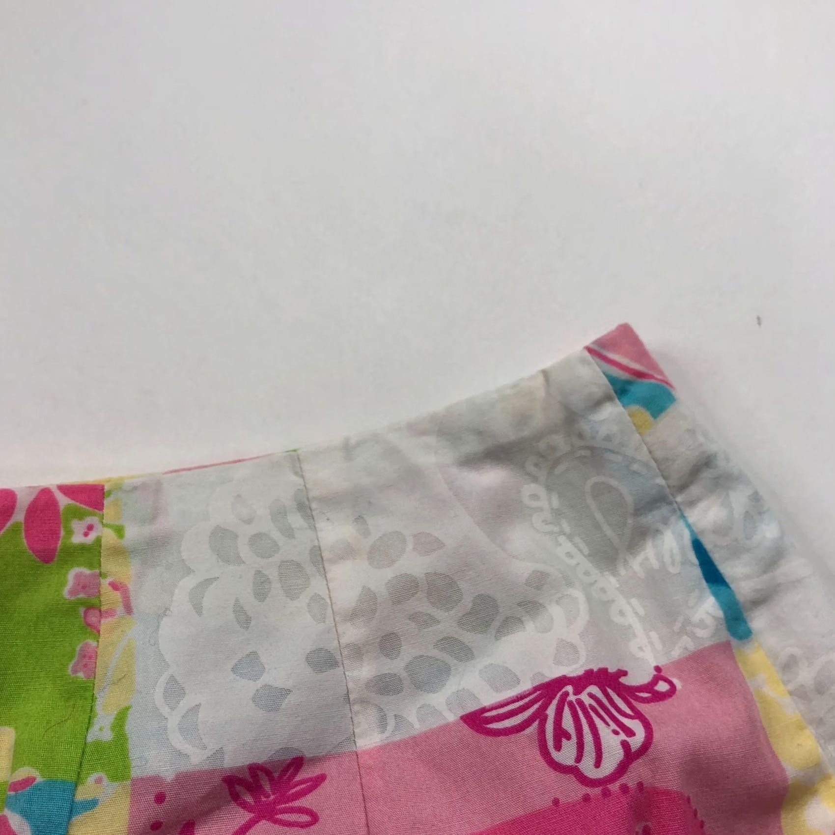 Lilly Pulitzer VINTAGE Lily Pulitzer 8 Skirt Floral Zip Flat Non Lined Mini Womens Short Mids 8 Size 30" / US 8 / IT 44 - 4 Thumbnail
