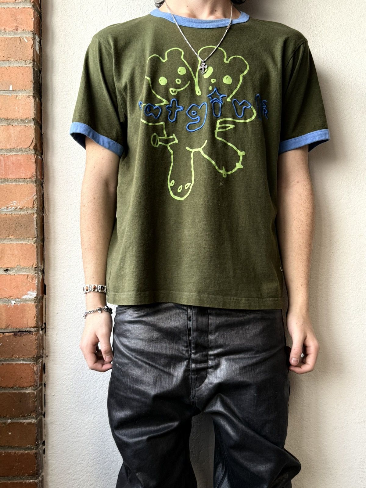 Marc Jacobs Marc Jacobs Rat Girls Ringer T-Shirt Size US L / EU 52-54 / 3 - 1 Thumbnail