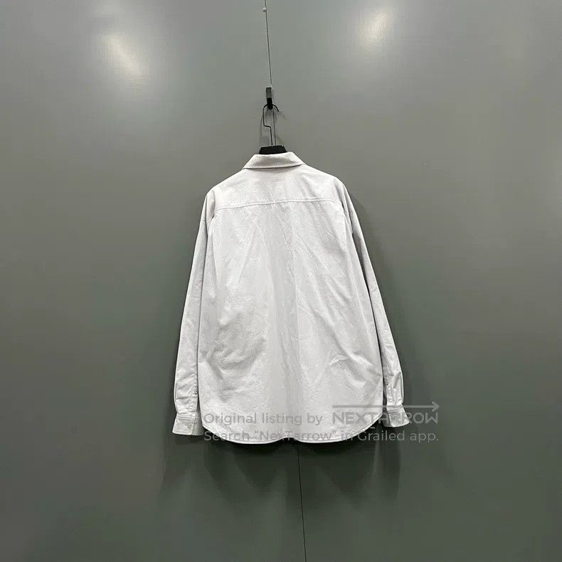 Balenciaga Balenciaga size 48 Solid Color Embroidered Logo Shirt Size US M / EU 48-50 / 2 - 2 Thumbnail
