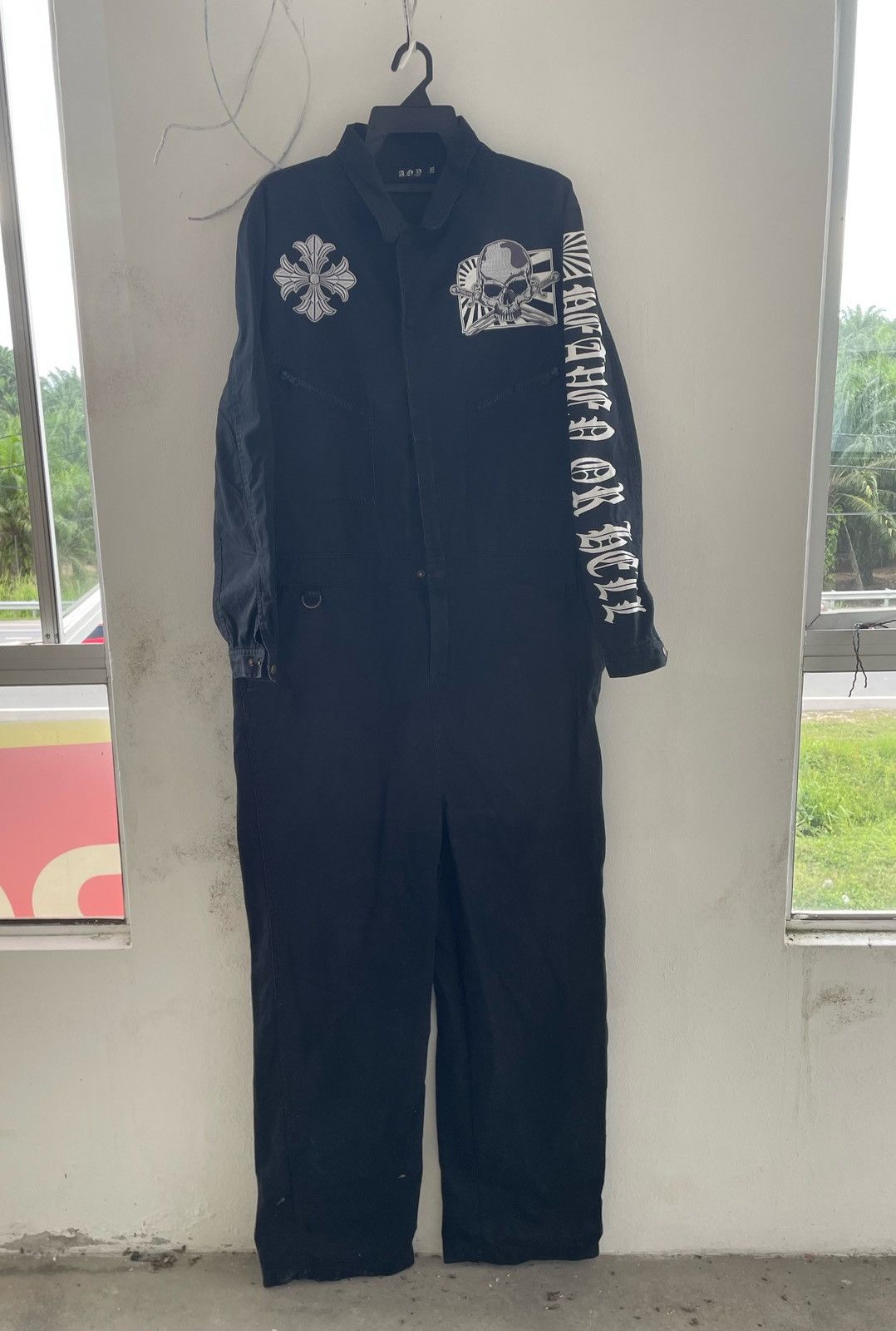 AFFXWRKS × Affliction A.O.P HEAVEN OR HELL COVERALL Size US 44 / EU 60 - 4 Thumbnail