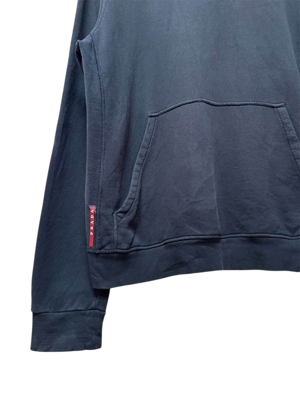Prada Prada Red Tab Pull Over Hoodie Size US XL / EU 56 / 4 - 5 Thumbnail