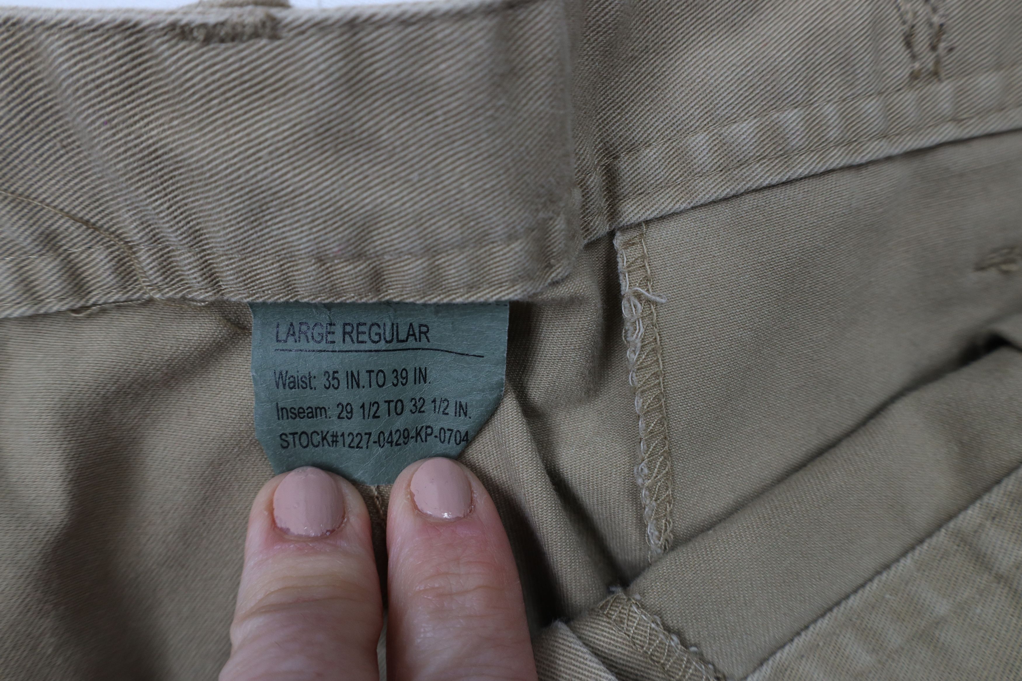 Rothco × Vintage Vintage 90s Rothco Double Knee Military Cargo Pants Beige Size US 36 / EU 52 - 7 Thumbnail