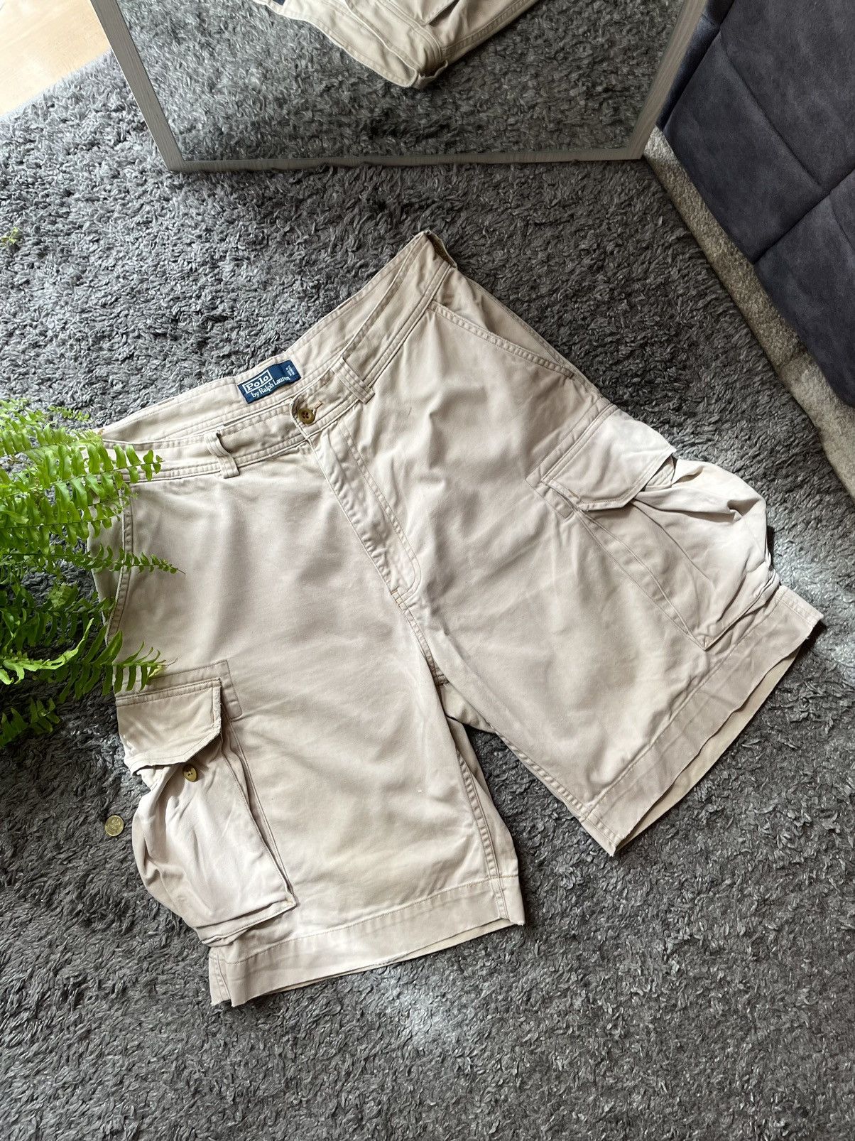Polo Ralph Lauren × Vintage Polo Ralph Lauren Shorts Streetwear Vintage Rare Logo Cargo Size US 34 / EU 50 - 11 Thumbnail