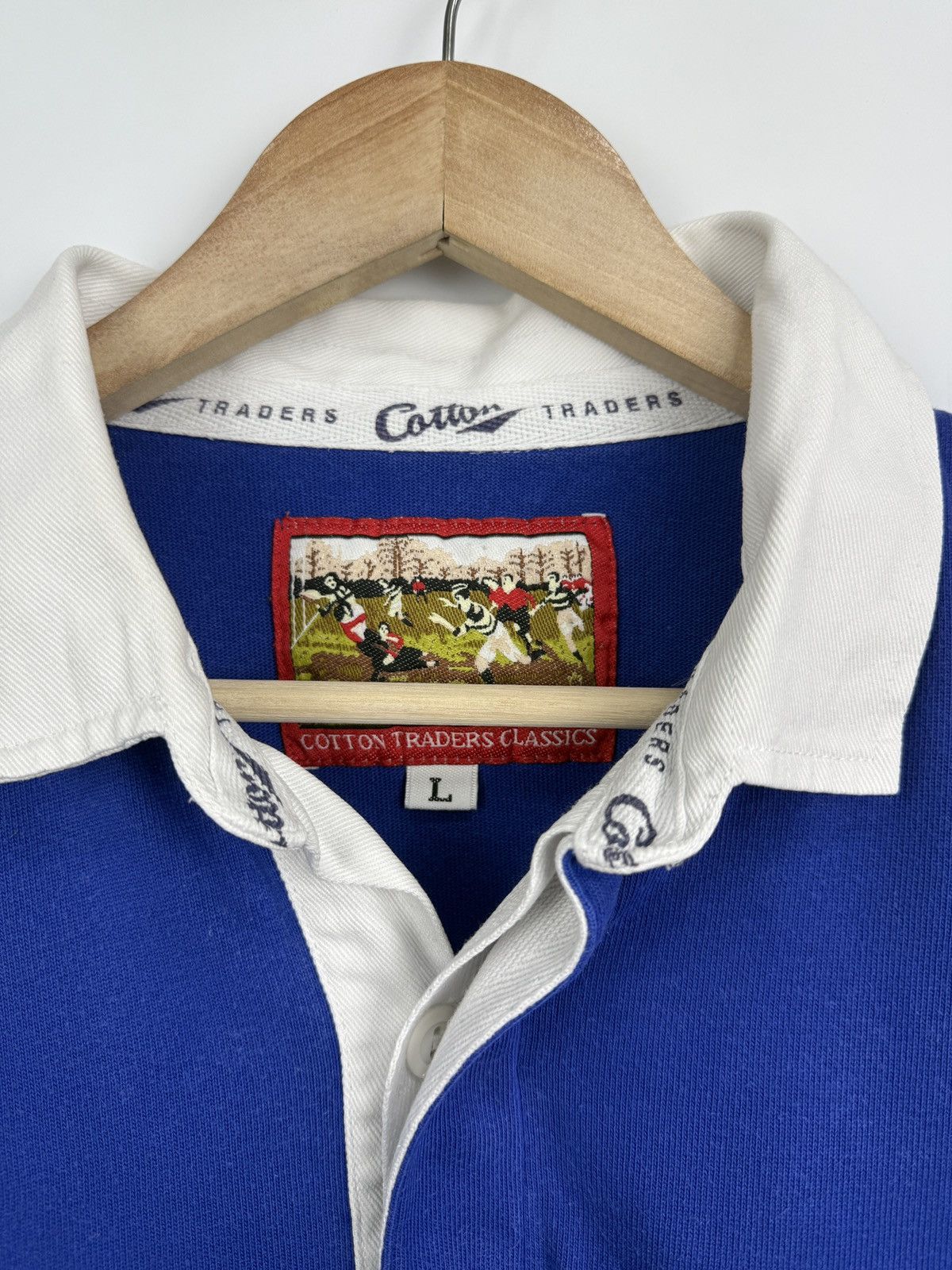 Cotton Traders 🏉🇫🇷 Vintage France Cotton Traders Rugby Polo Retro Rare Y2K Size US L / EU 52-54 / 3 - 5 Thumbnail