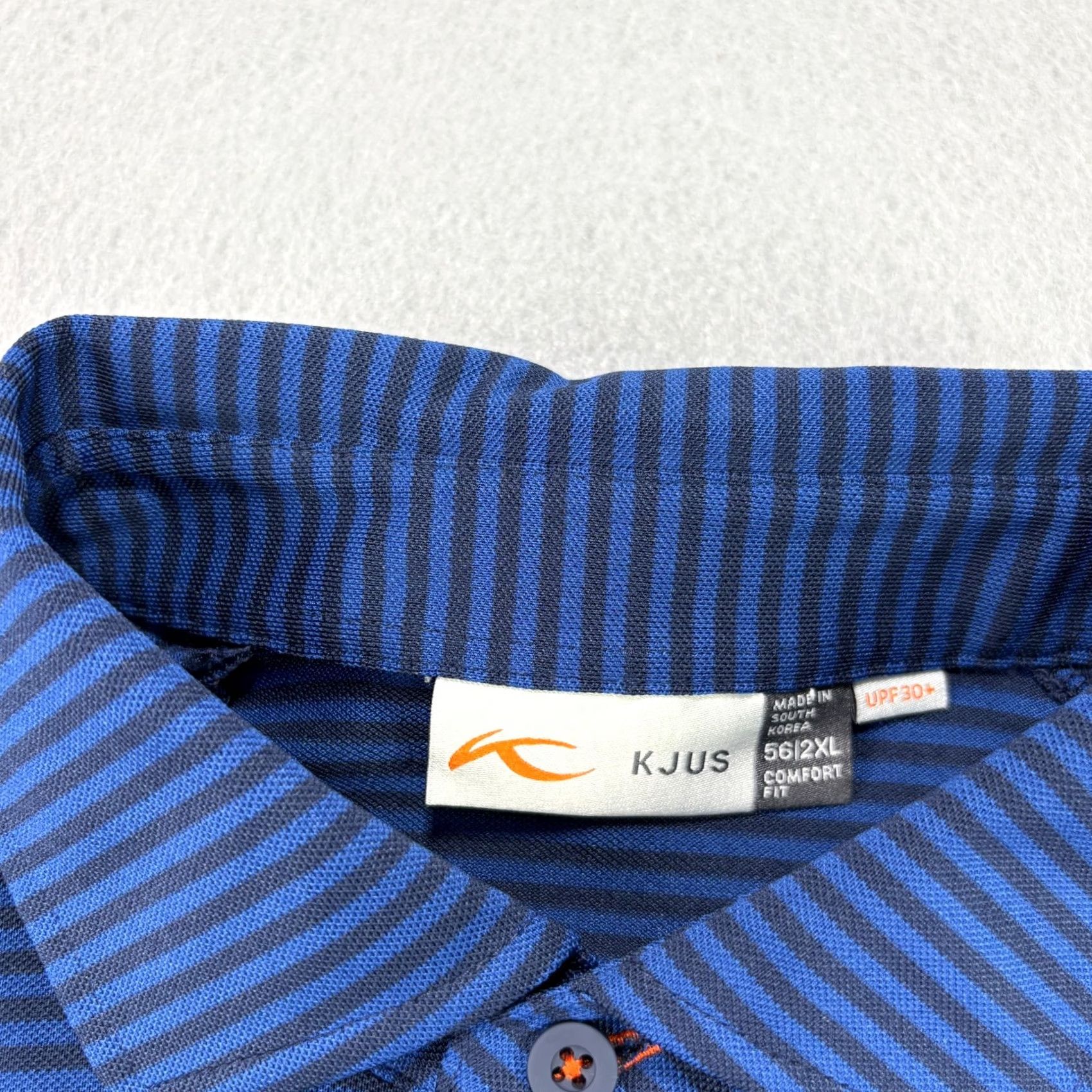 KJUS Kjus Polo Shirt Mens 2XL Blue Striped Golf Performance Wicking Stretch Shirt Mens 2XL Blue Striped Polo KJUS Golf Performance/Activewear Size US XXL / EU 58 / 5 - 4 Thumbnail