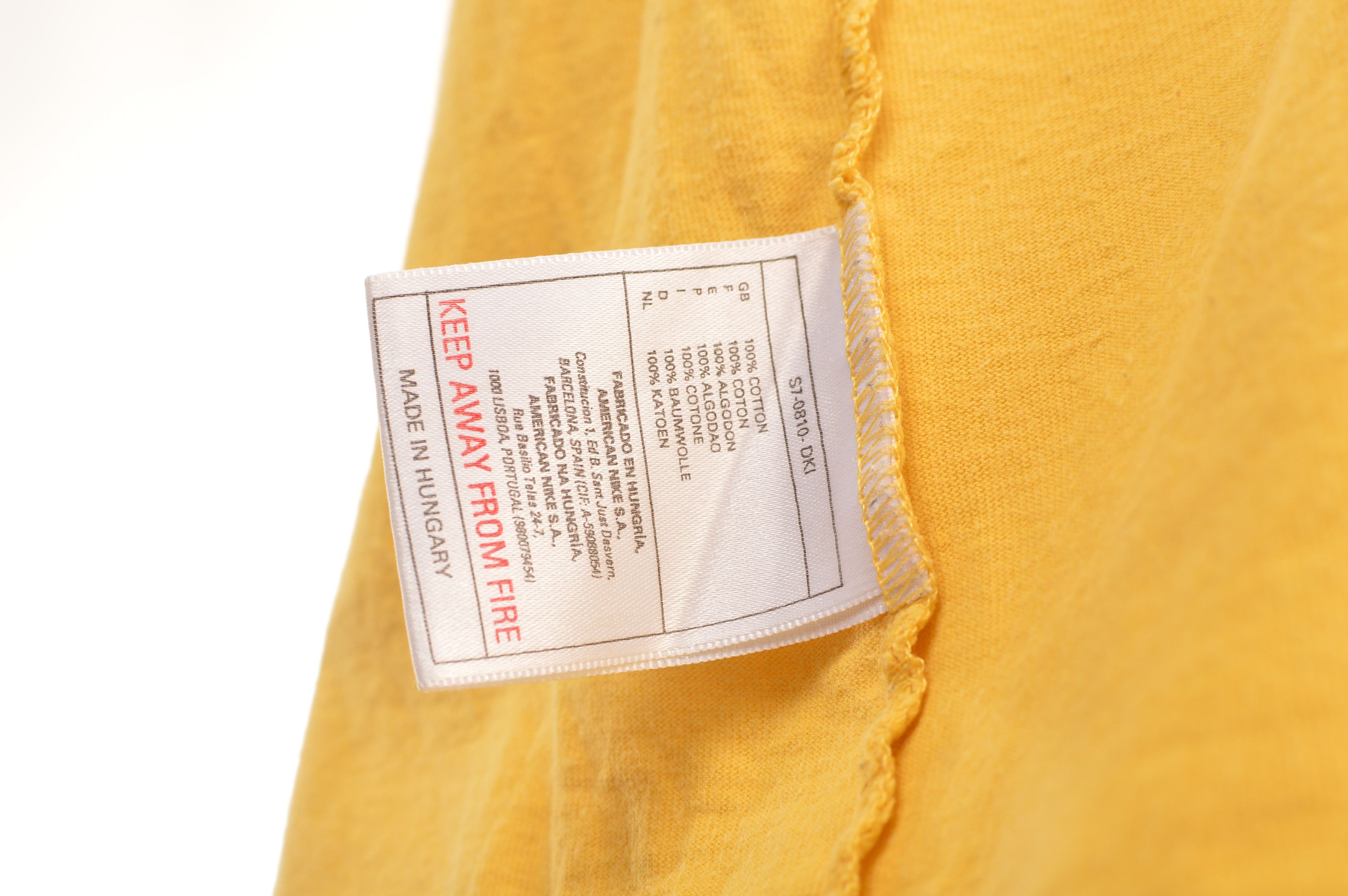 Nike Nike Challenge Court Vintage Yellow Big Logo T-Shirt Size US XL / EU 56 / 4 - 10 Thumbnail