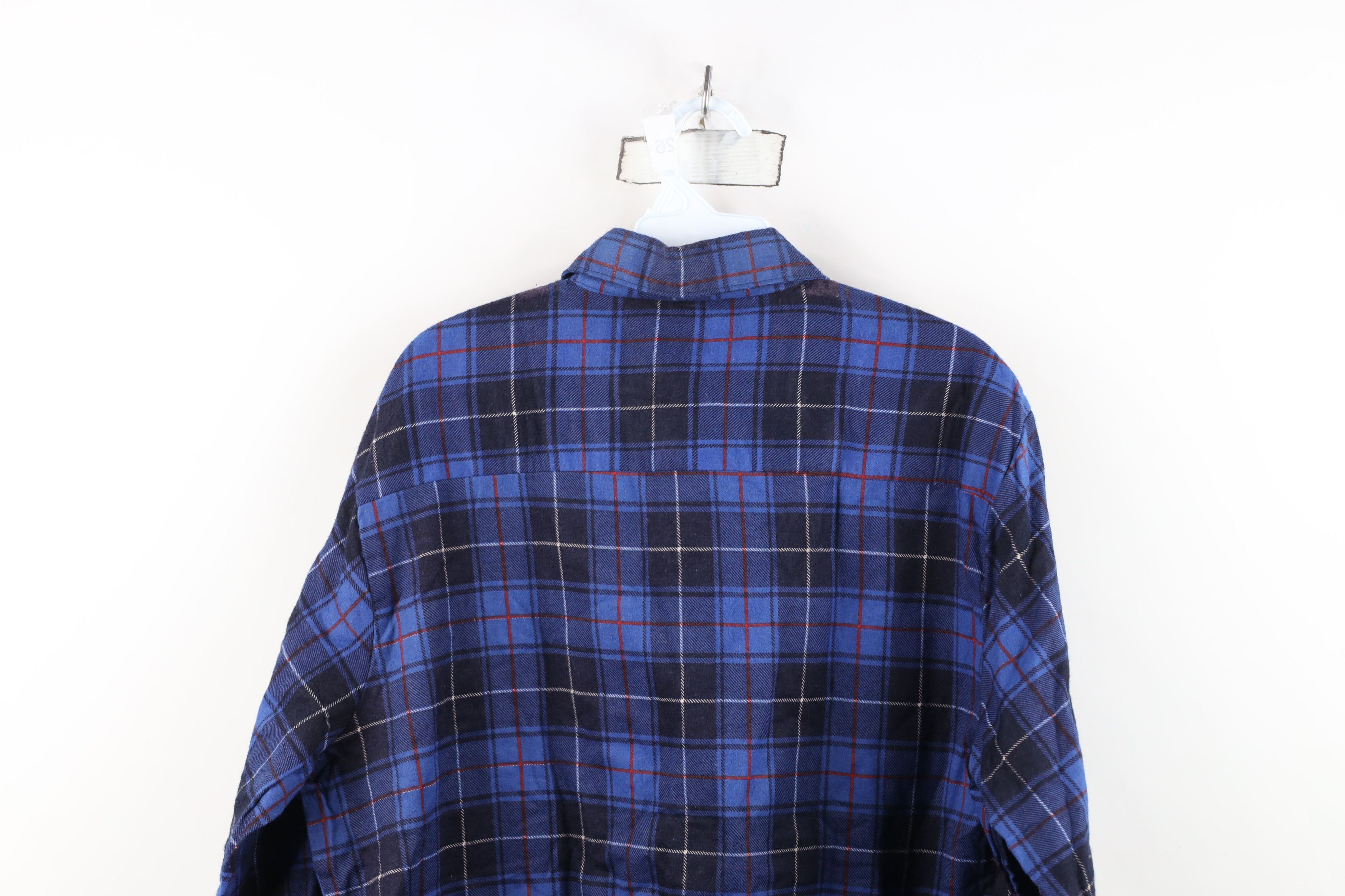 Vintage Deadstock Vintage 70s Streetwear Flannel Button Shirt Plaid Size US L / EU 52-54 / 3 - 13 Thumbnail