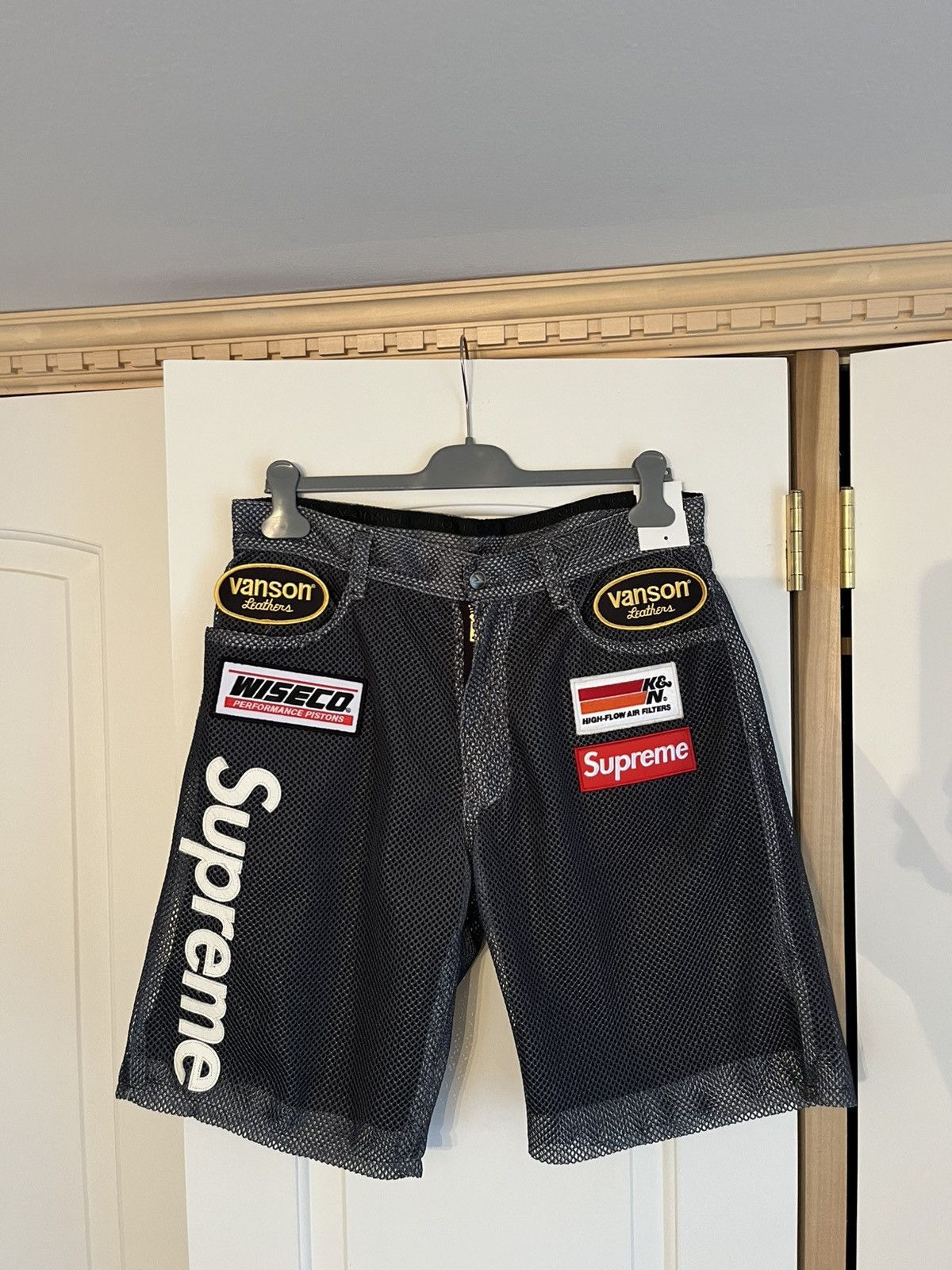 Supreme Supreme X Vanson Leathers Cordura Mesh Patch Shorts