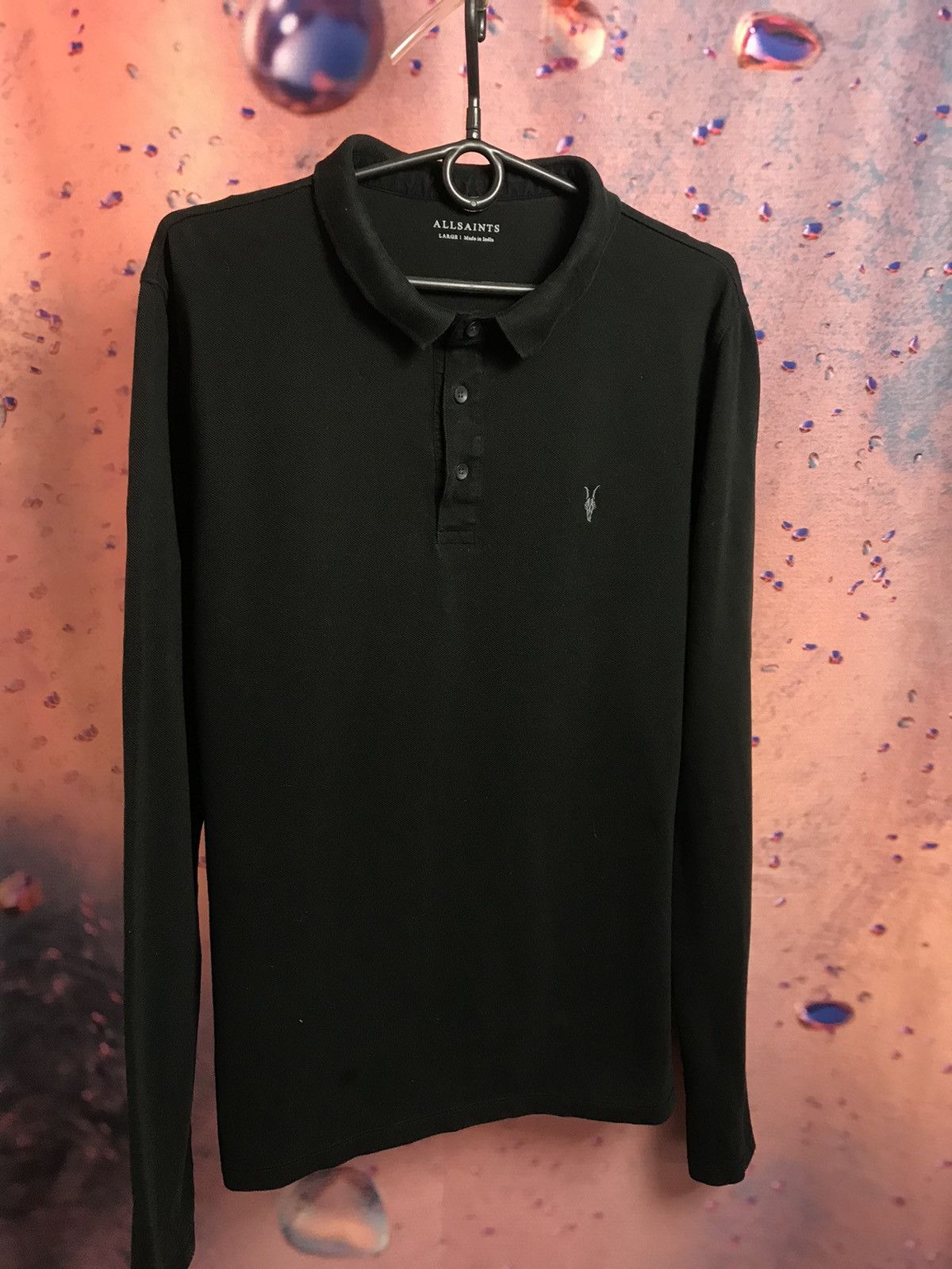 Allsaints Allsaints luxury streetwear longsleeve polo tee Size US M / EU 48-50 / 2 - 2 Thumbnail