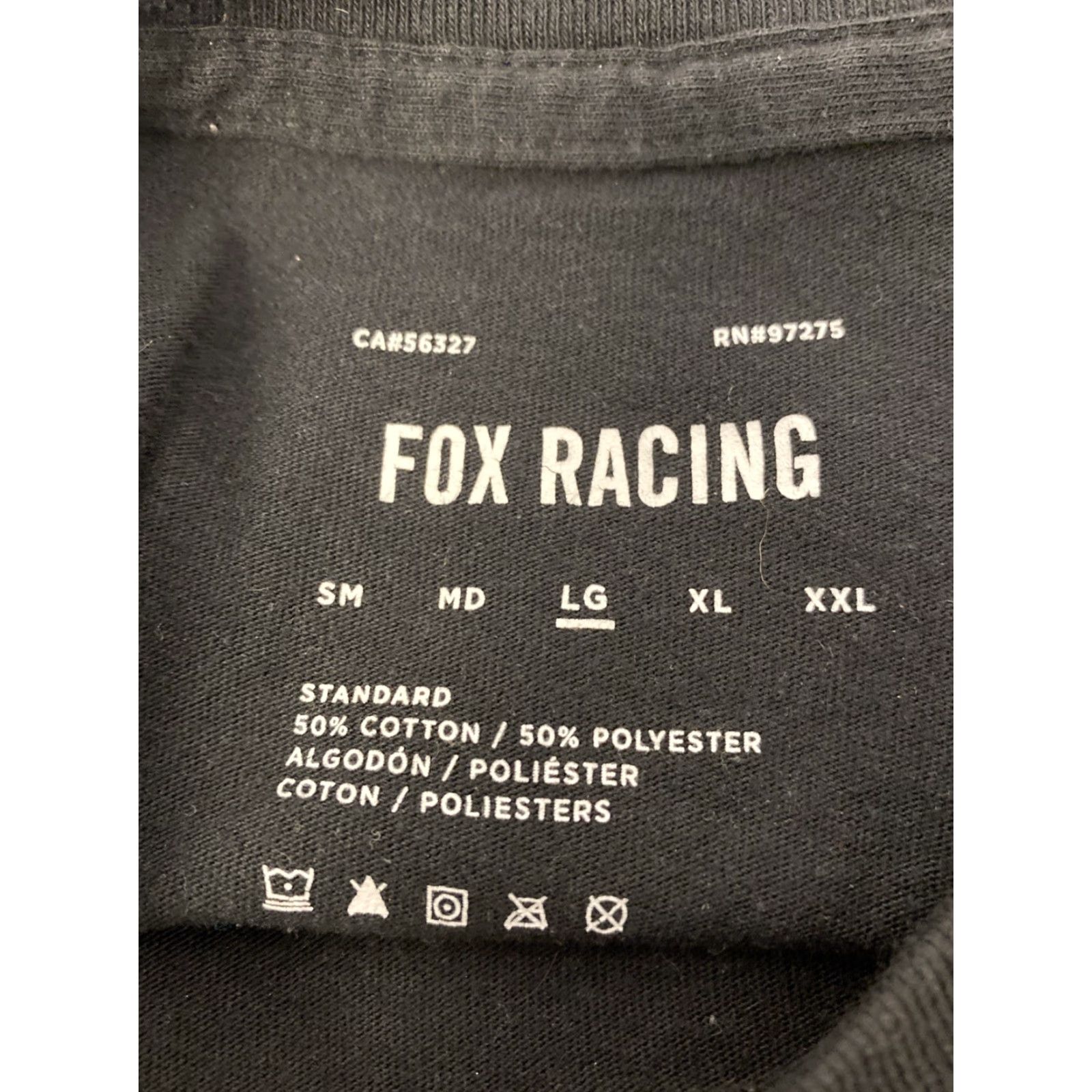 Fox Racing Fox Racing Graphic T-Shirt Black L Slim Logo Tee 100% Cotton Men Women’s /0044 Size L / US 10 / IT 46 - 7 Thumbnail