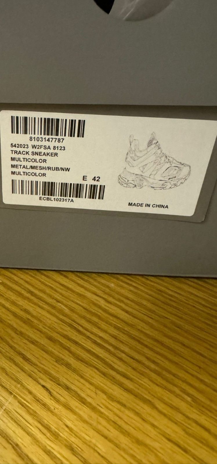 Balenciaga o1rshd1 Track Sneakers in Multicolor Size US 9 / EU 42 - 23 Thumbnail