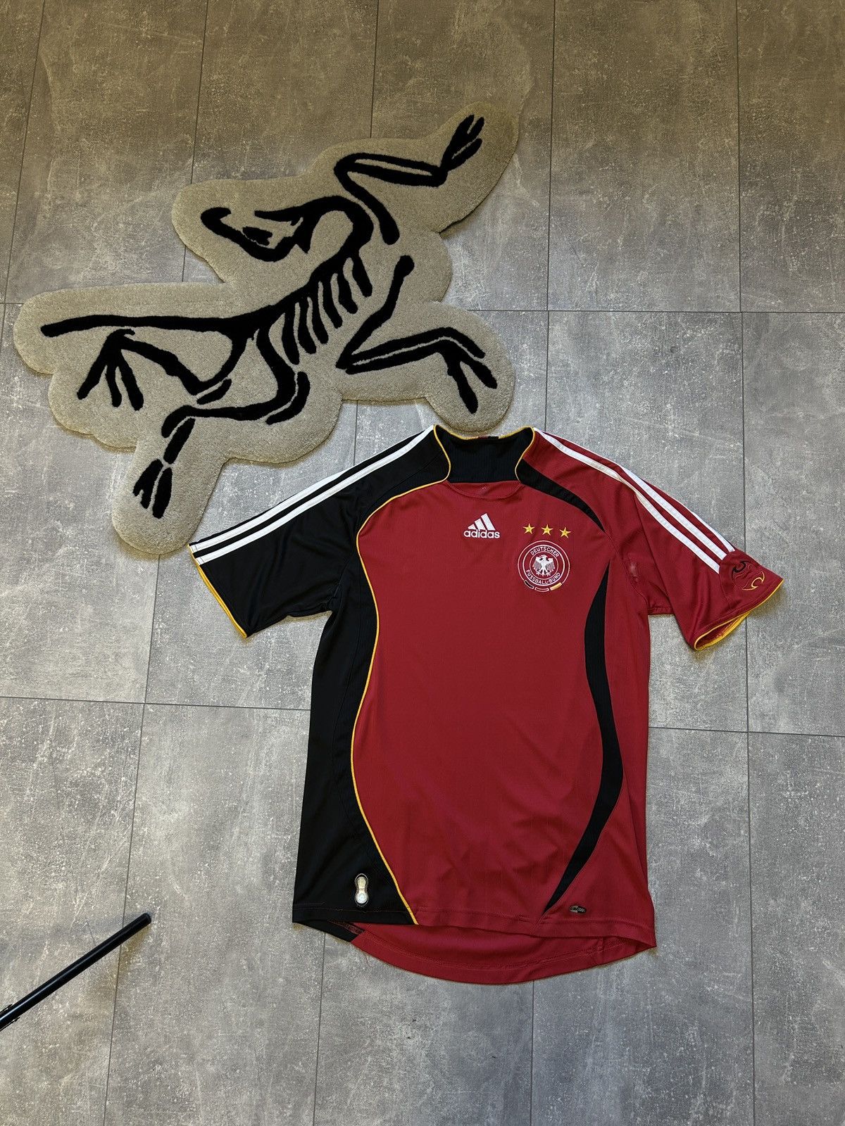 Pre-owned Adidas X Soccer Jersey Mens Vintage Adidas Germany National Team T Shirt Jersey Tee In Red