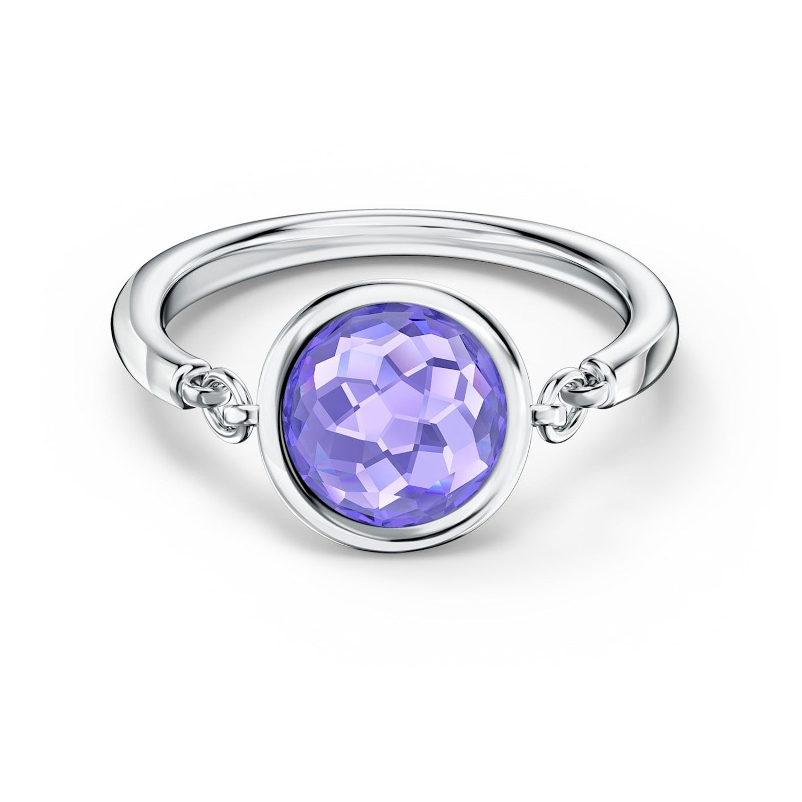 Swarovski Swarovski Tahlia ring Round, Blue, Rhodium plated size 6 Size ONE SIZE - 7 Thumbnail