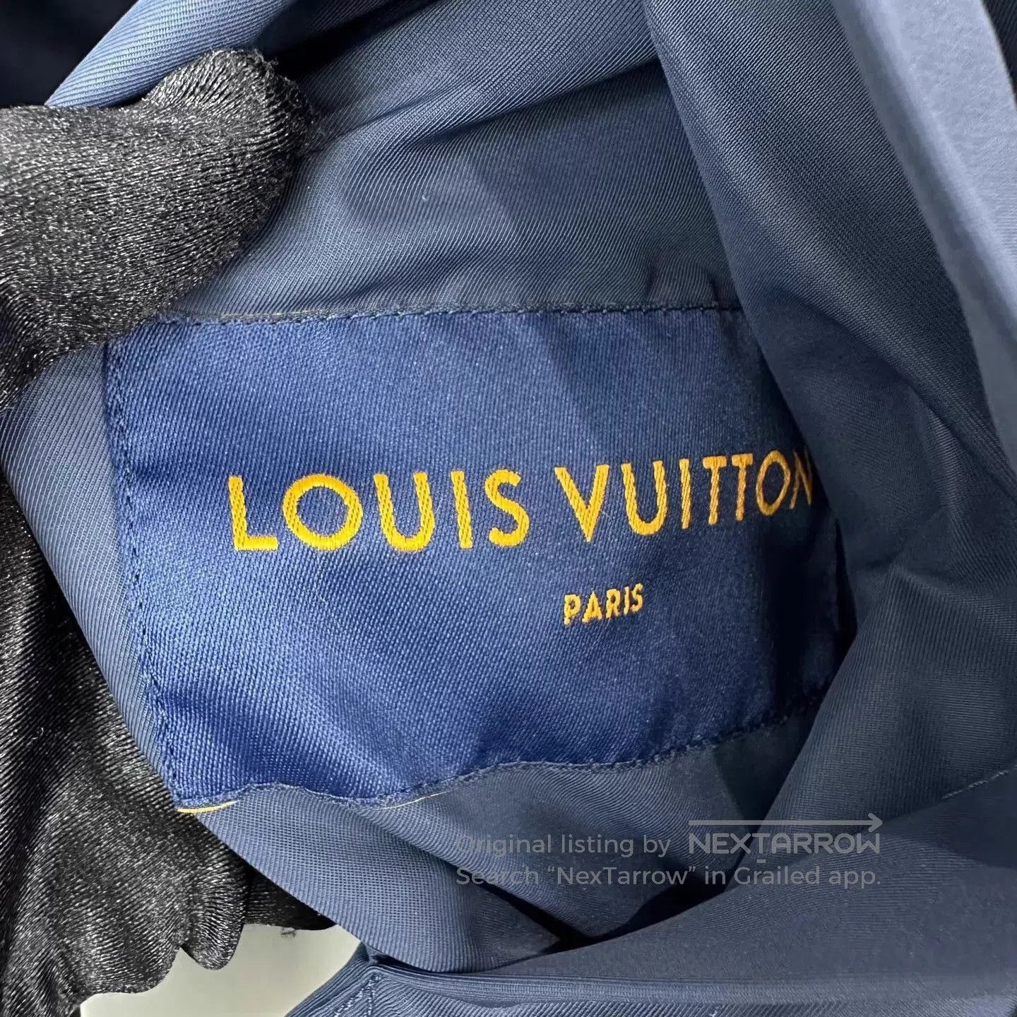 Louis Vuitton Blue Hooded Light Jacket, Size L. Size US L / EU 52-54 / 3 - 6 Thumbnail