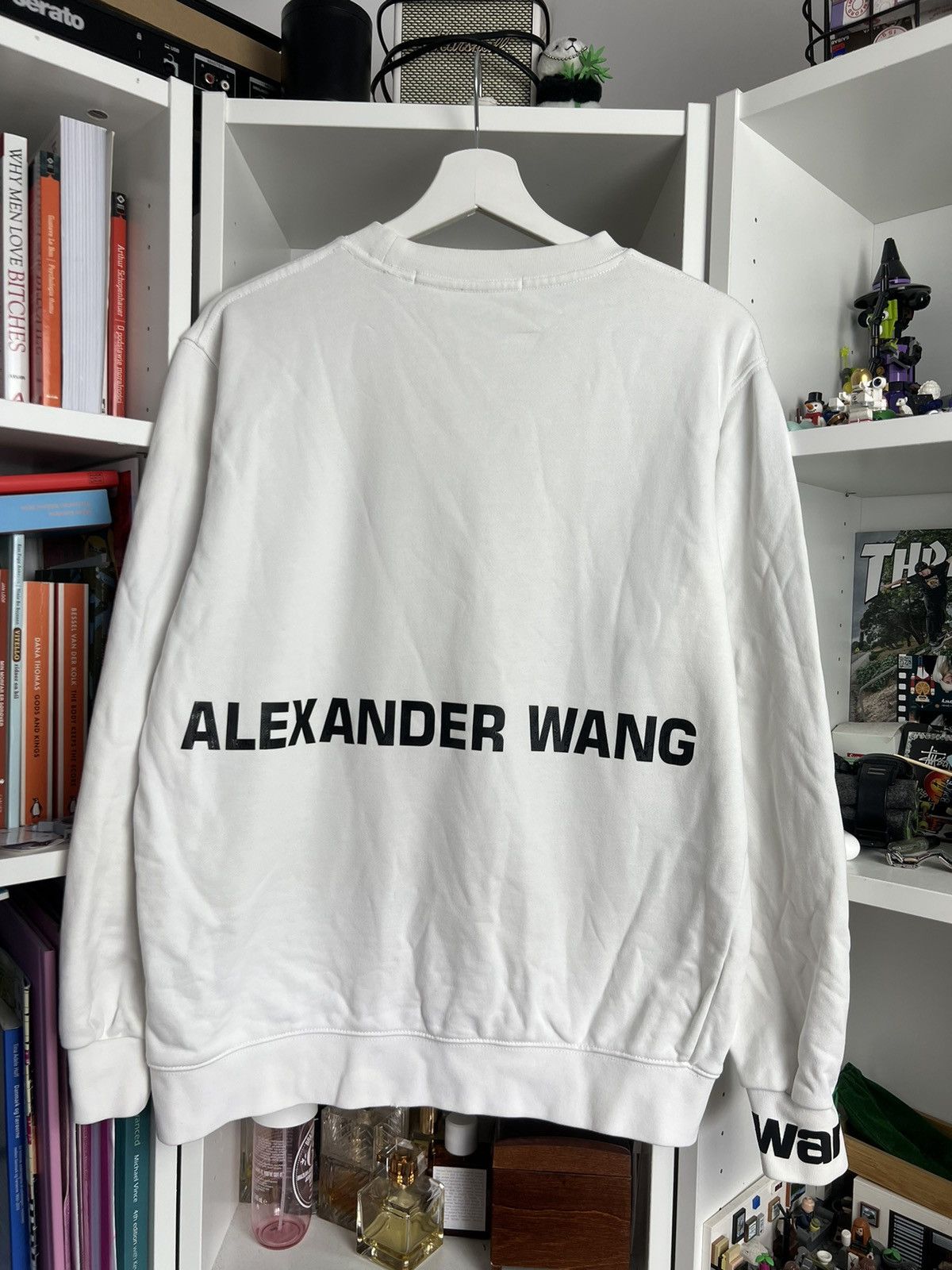 Alexander Wang × Designer Alexander Wang center logo sweatshirt S designer baggy boxy Size US S / EU 44-46 / 1 - 2 Thumbnail