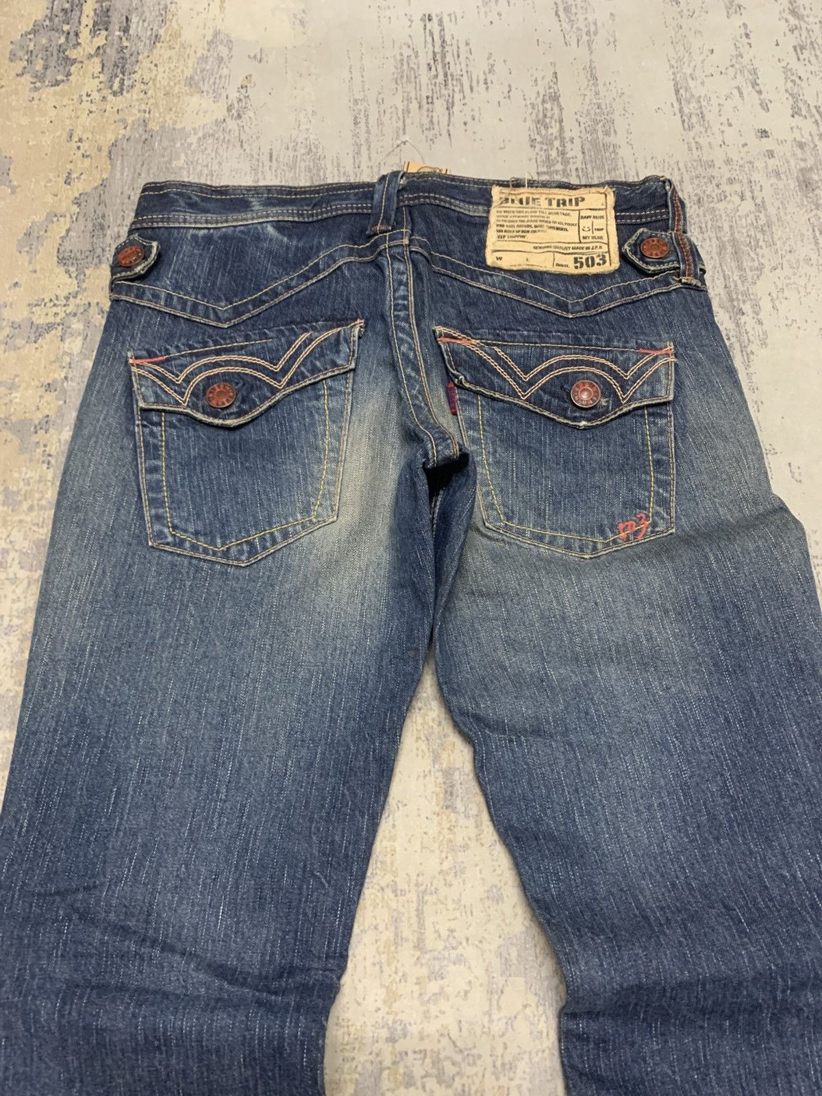 Edwin EDWIN 503 BLUE TRIP FLARE JEANS Size US 31 - 7 Thumbnail
