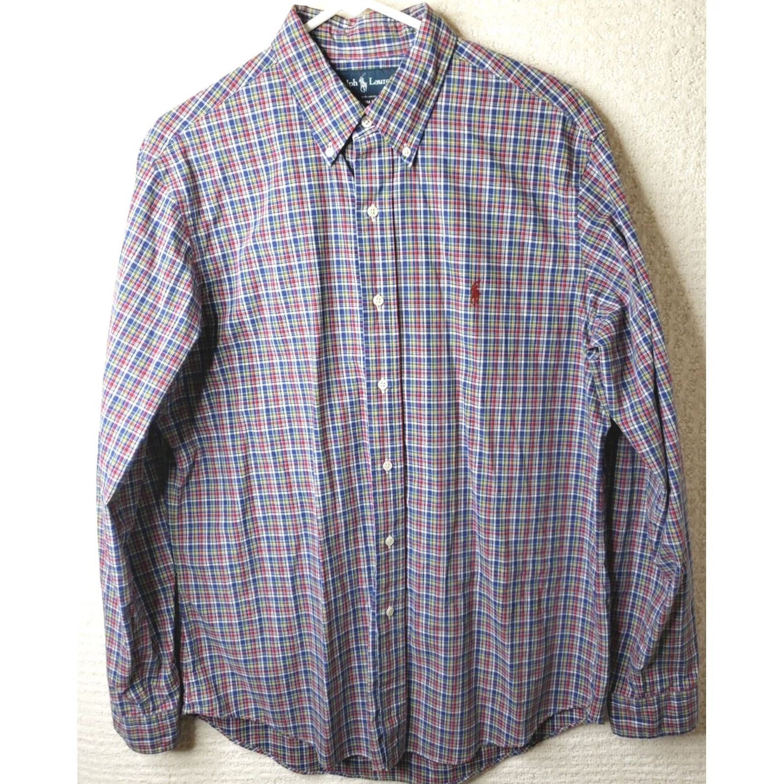 Ralph Lauren Ralph Lauren Mens Large Custom Fit L/S Button-Down Multicolor Plaid Shirt Size US L / EU 52-54 / 3 - 2 Thumbnail