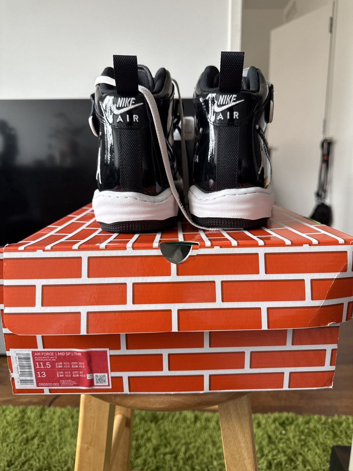 Nike × Off-White Nike X Off-White Air Force 1 Mid SP LTHR "SHEED" Size US 11.5 / EU 44-45 - 2 Thumbnail