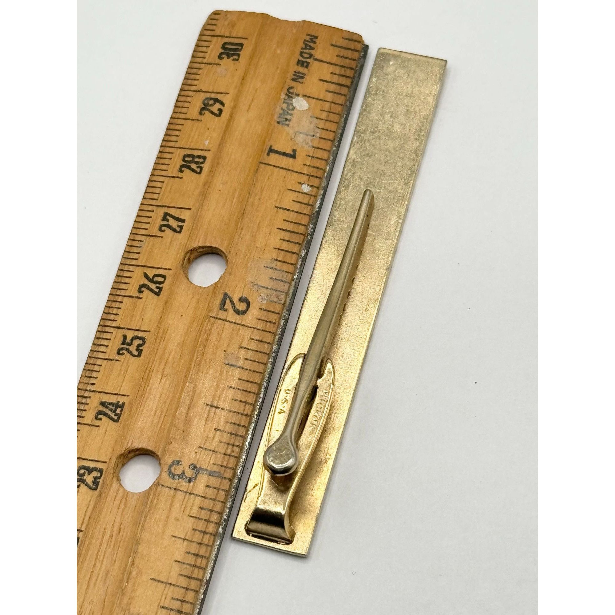 Vintage Vintage Hickok large gold tie clip Size ONE SIZE - 4 Thumbnail