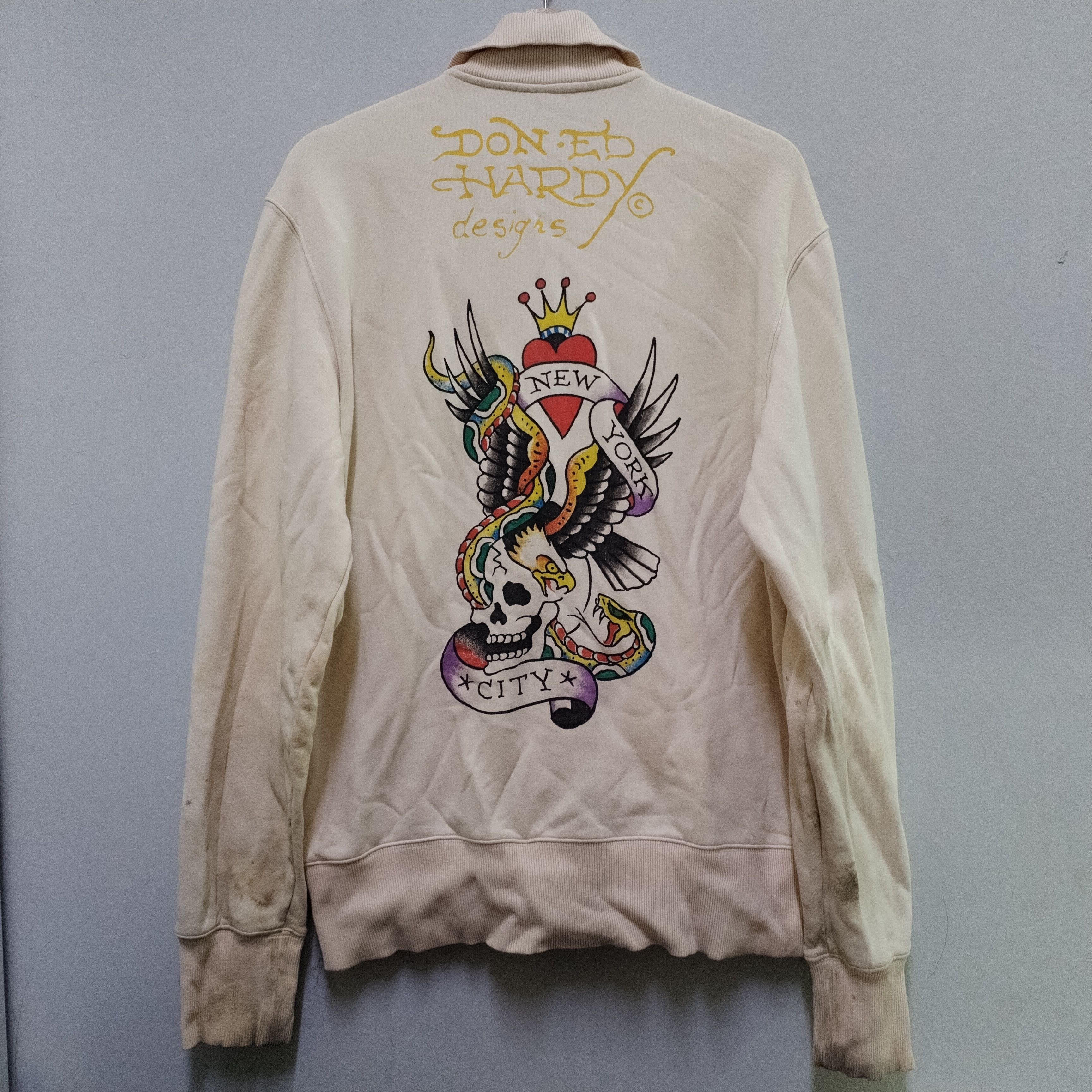 Ed Hardy Thrashed Sun ed Hardy Distressed Grunge Band Size US M / EU 48-50 / 2 - 2 Thumbnail