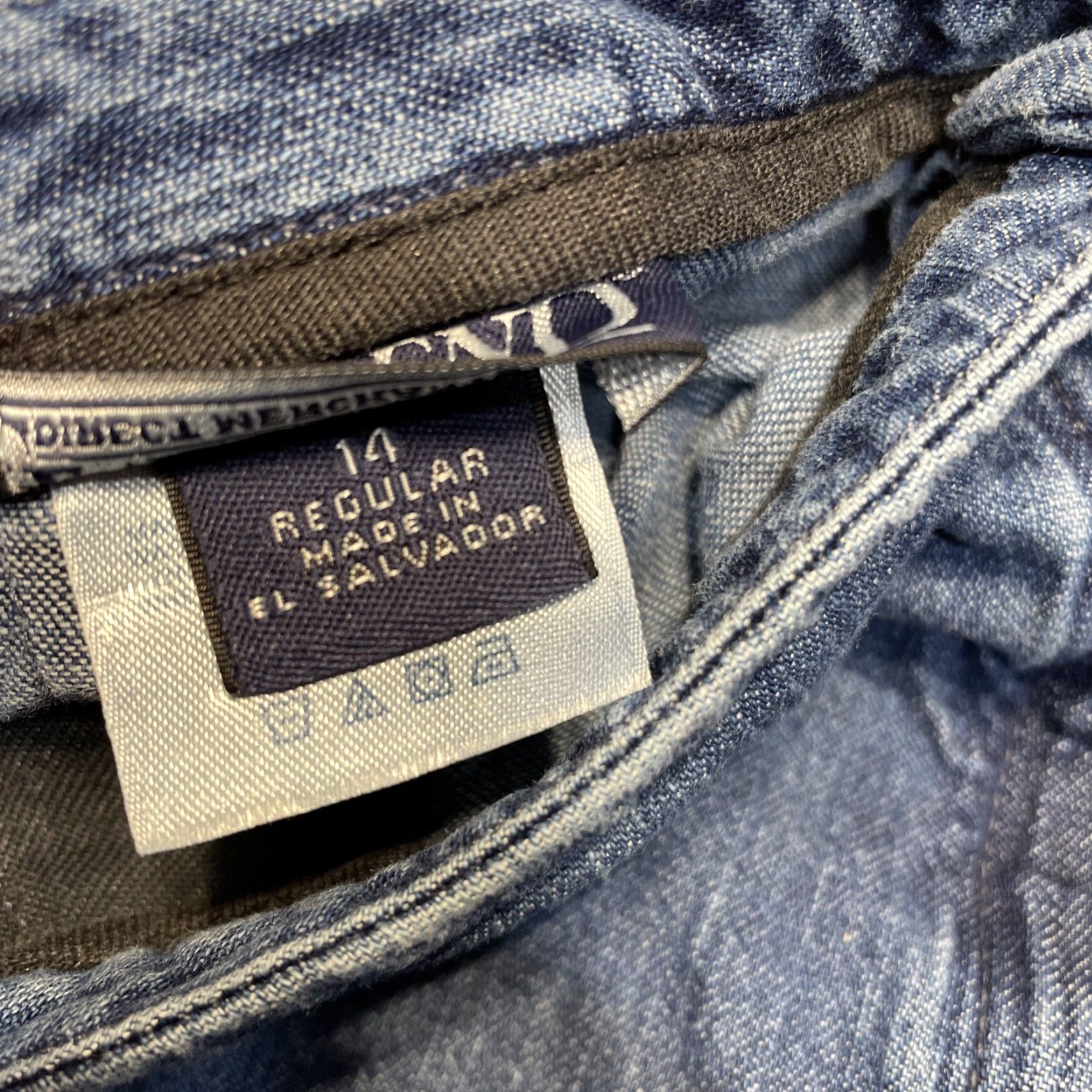 Lands' End Lands' End Denim Skirt Women Size 14 Regular Knee Length Blue Cotton Pockets Straight & Pencil Size 36" / US 14 / IT 50 - 2 Thumbnail