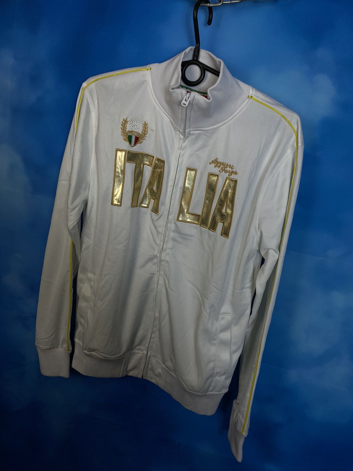 Vintage ❗️Italy golden logo light jacket jersey Size US M / EU 48-50 / 2 - 2 Thumbnail