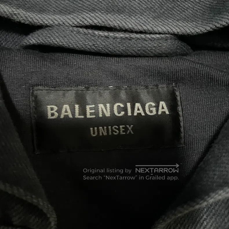 Balenciaga Balenciaga Back Letter Logo Vintage Distressed Grey Design Size US S / EU 44-46 / 1 - 3 Thumbnail