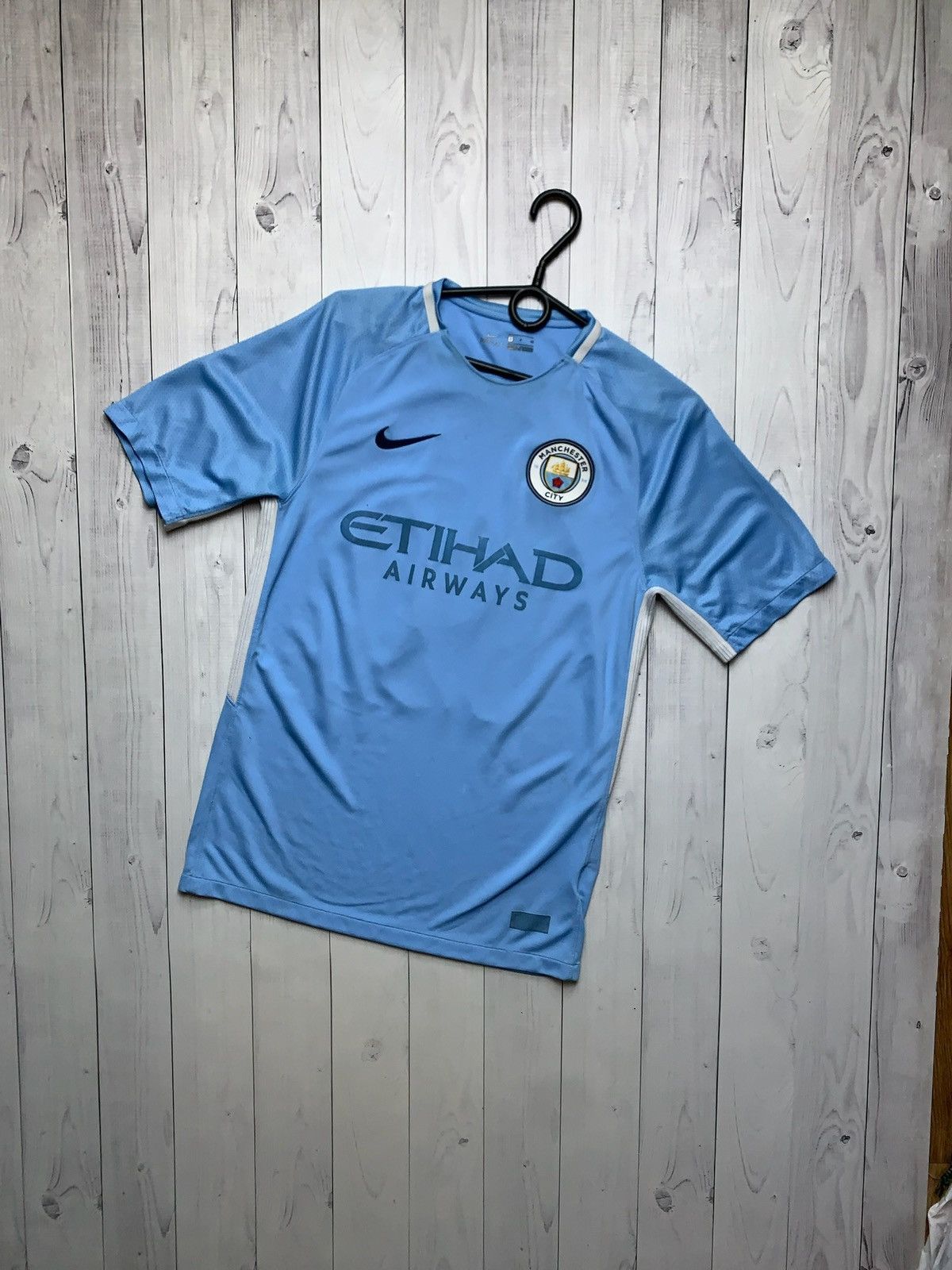 Nike × Vintage Vintage Nike Manchester City soccer jersey 19 Sane rare Size US S / EU 44-46 / 1 - 2 Thumbnail