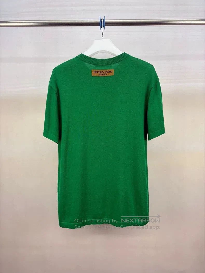 Louis Vuitton Louis Vuitton Green Logo Knit Short Sleeve. Size US M / EU 48-50 / 2 - 2 Thumbnail