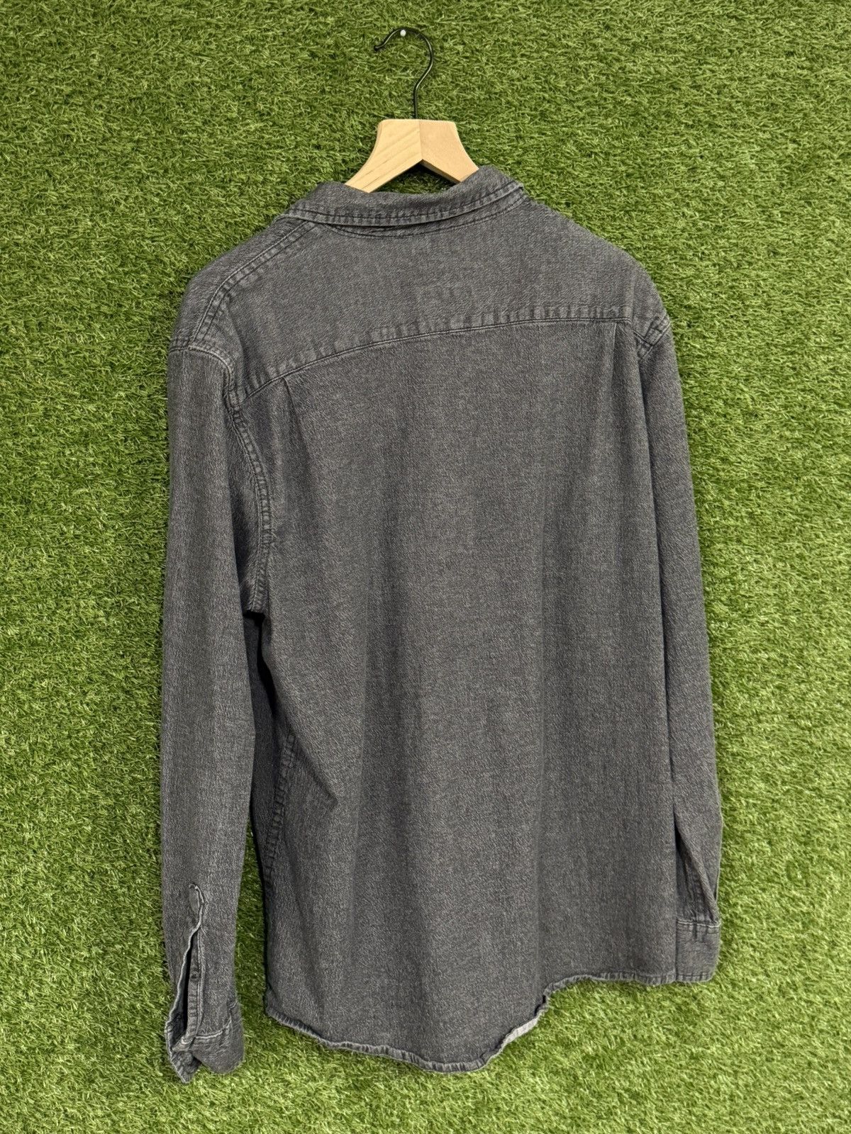 Wrangler Wrangler Black / Dark Grey Denim Jean Cowboy Shirt Large Size US L / EU 52-54 / 3 - 5 Thumbnail