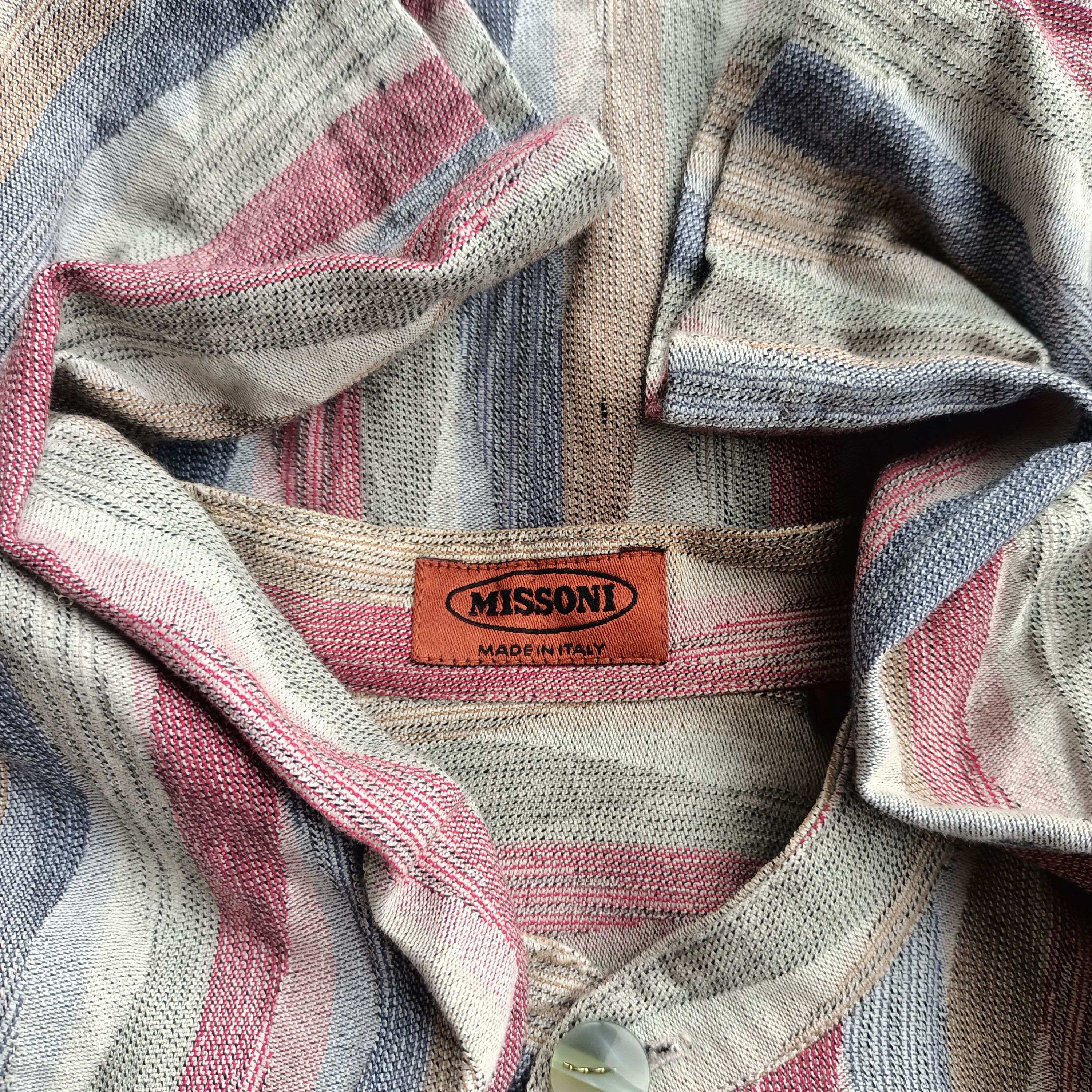 Designer × Missoni × Vintage Vintage missoni italy diamond pattern mandarin collar Size US M / EU 48-50 / 2 - 8 Thumbnail