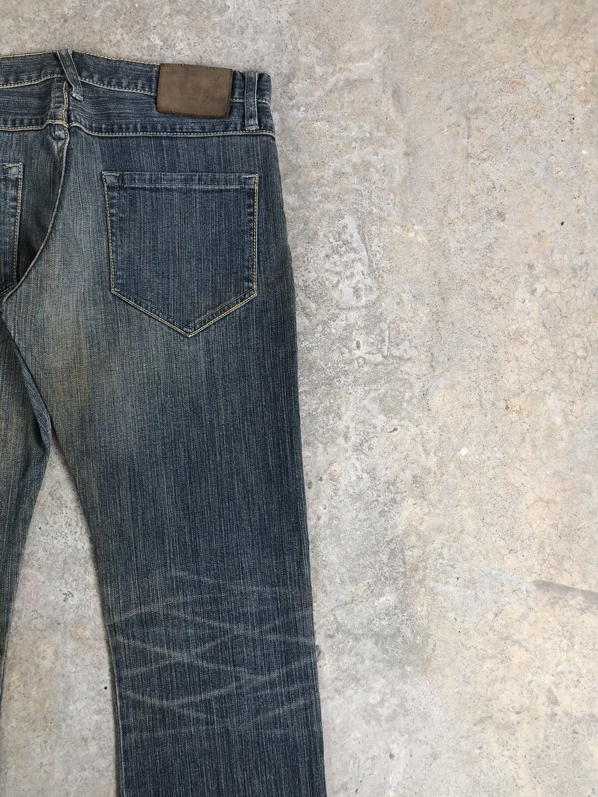 Who Decides War Japanese Takeo Kikuchi Flared Jeans Distressed Jeans Size US 31 - 10 Thumbnail