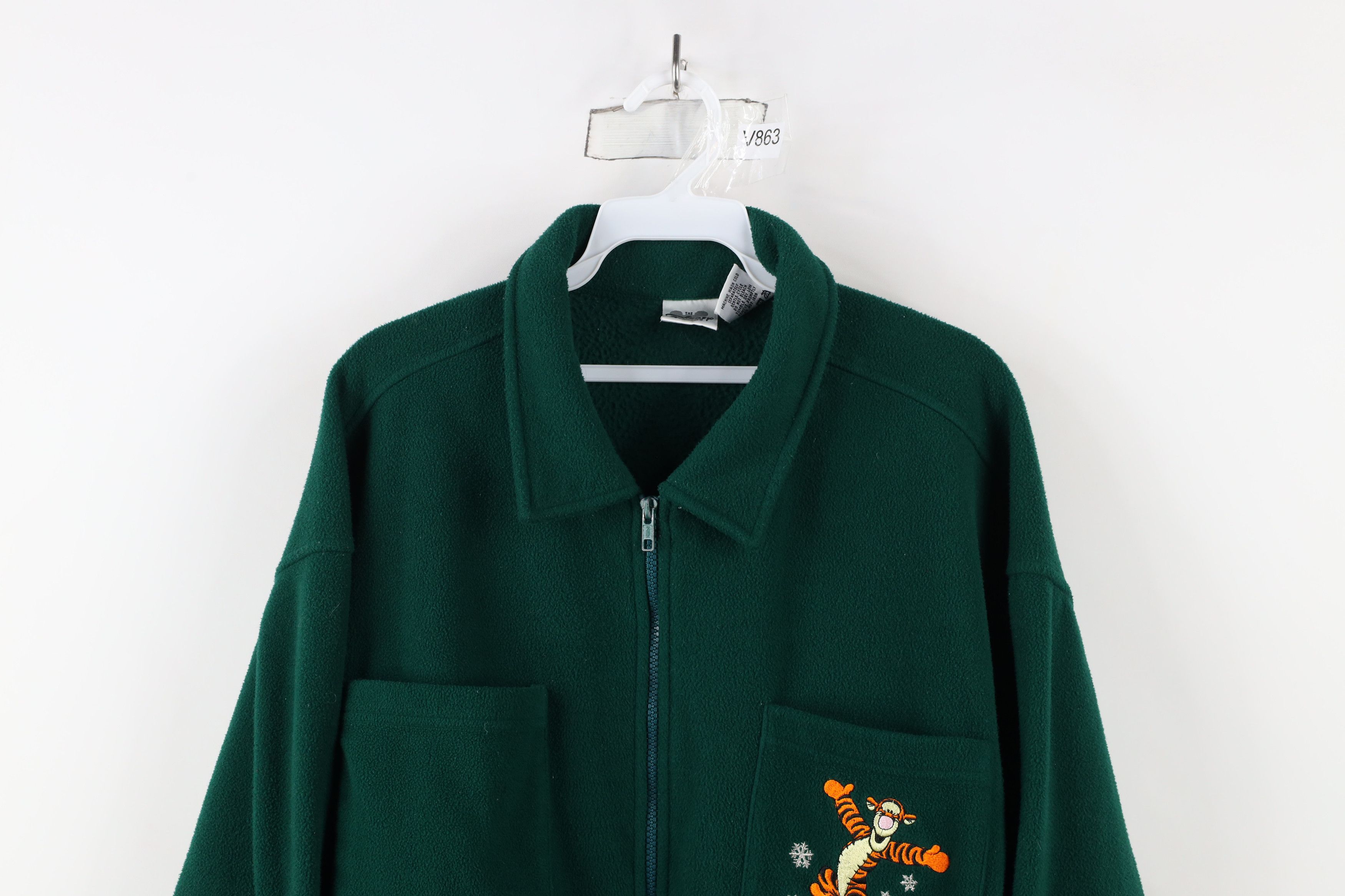 Disney × Vintage Vintage 90s Disney Winnie the Pooh Tigger Snowflake Jacket Size XL / US 12-14 / IT 48-50 - 2 Thumbnail