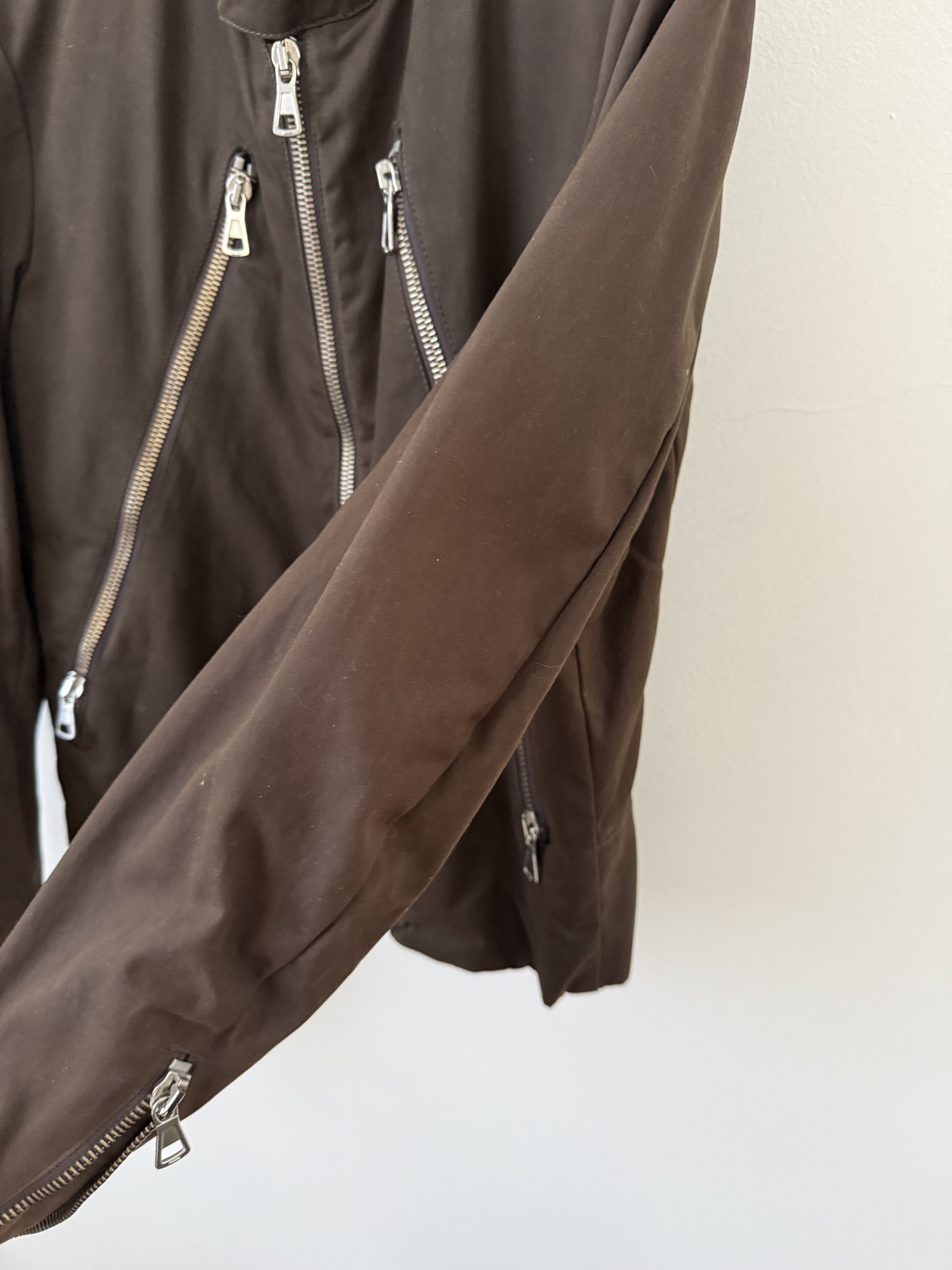Maison Margiela 2003 Waxed 5 Zip Moto Jacket Size US M / EU 48-50 / 2 - 18 Thumbnail