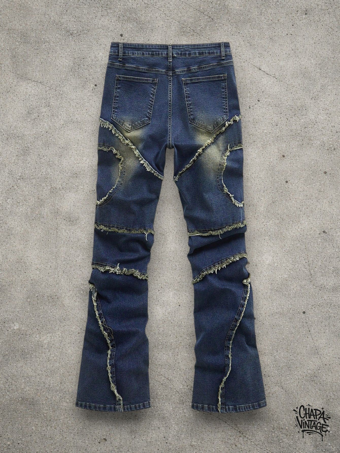 Japanese Brand Washed distressed jeans slim Size US 32 / EU 48 - 2 Thumbnail