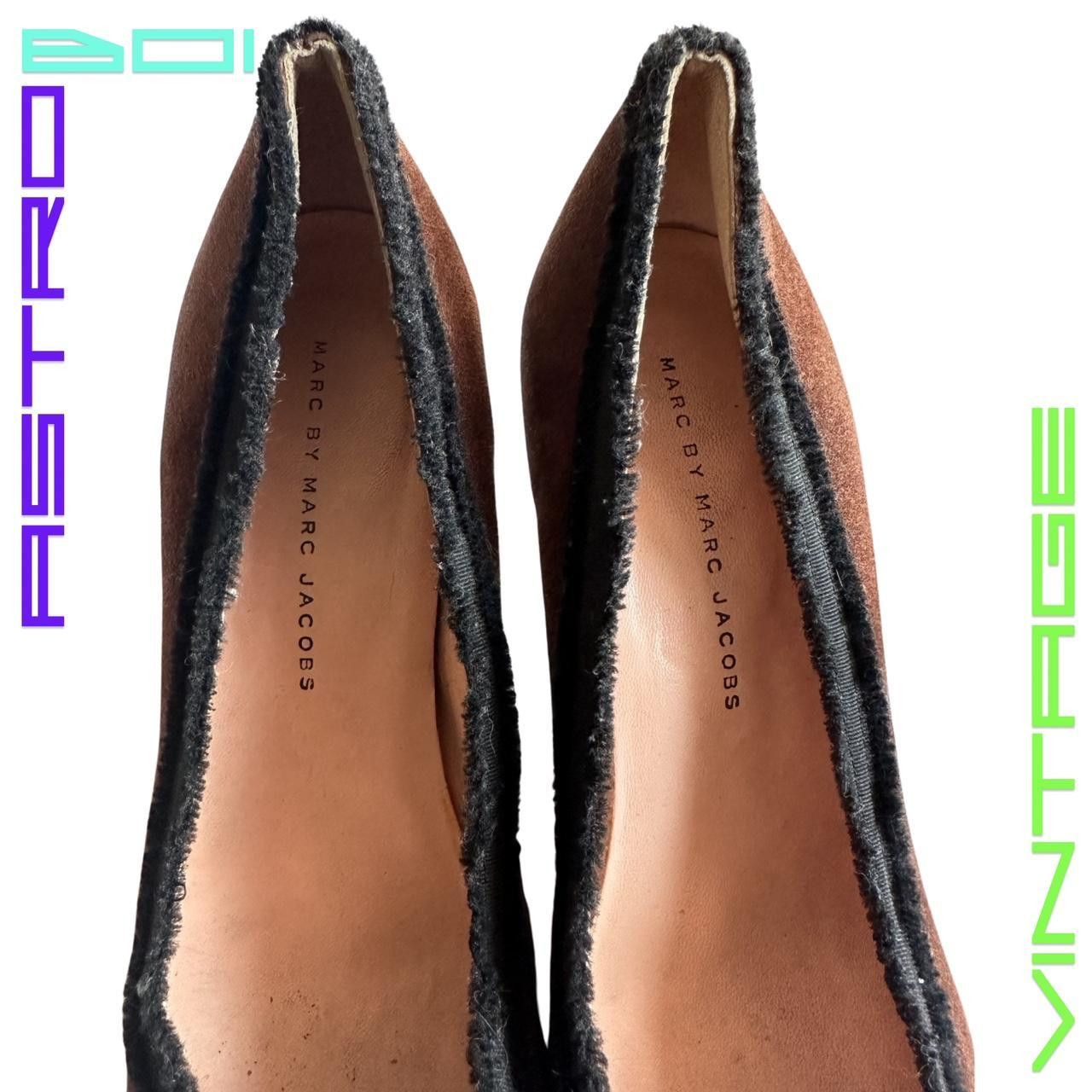 Marc by Marc Jacobs Marc By Marc Jacobs Y2k Brown Suede Bow Heels - 39 EU Size US 8 / IT 38 - 3 Thumbnail